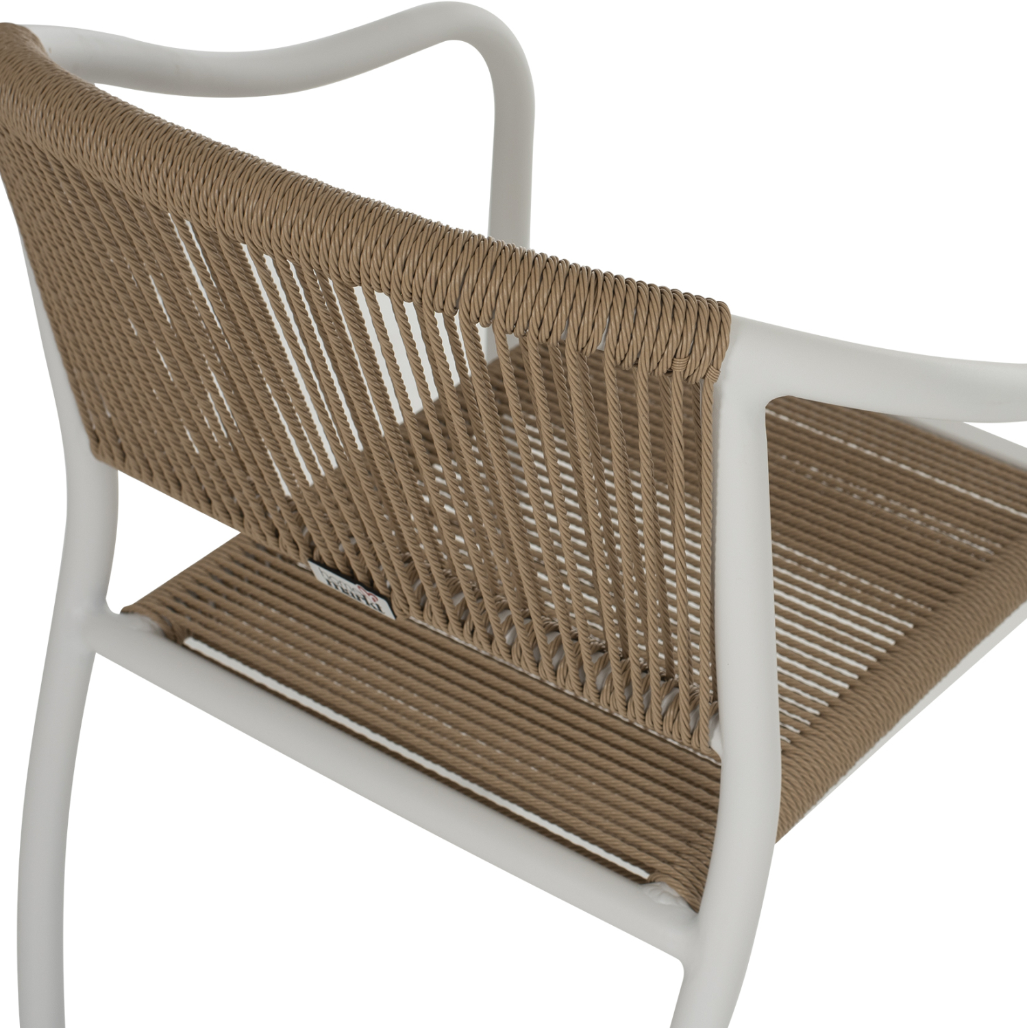 ΠΟΛΥΘΡΟΝΑ ΑΛΟΥΜΙΝΙΟΥ ΛΕΥΚΟ ΜΕ PE RATTAN WICKER HM5856.01 57x63x80Yεκ. - Image 9