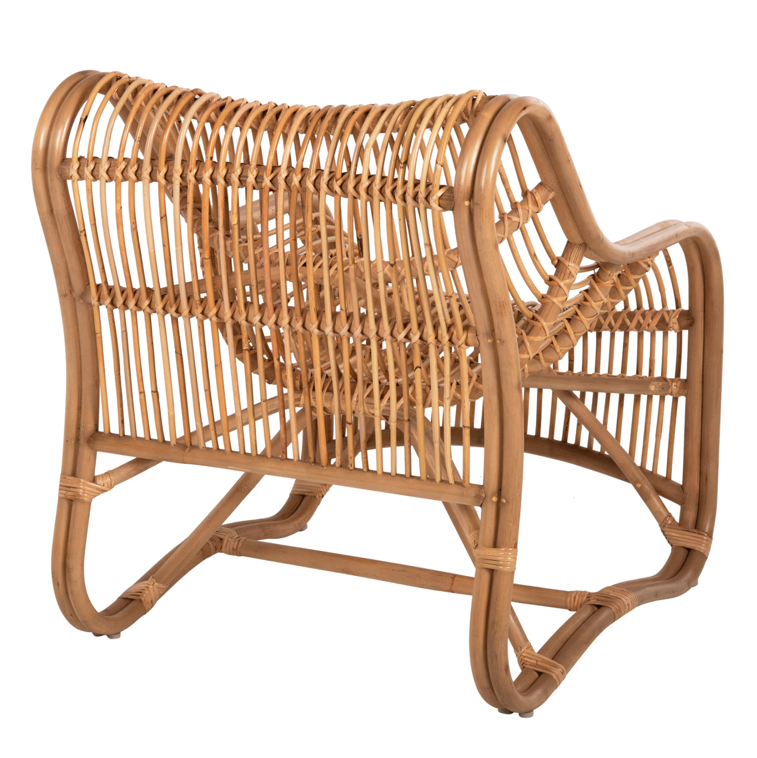 ΠΟΛΥΘΡΟΝΑ ΑΠΟ RATTAN HM5995 ΣΕ ΦΥΣΙΚΗ ΑΠΟΧΡΩΣΗ 71x85x86Υ εκ. - Image 4