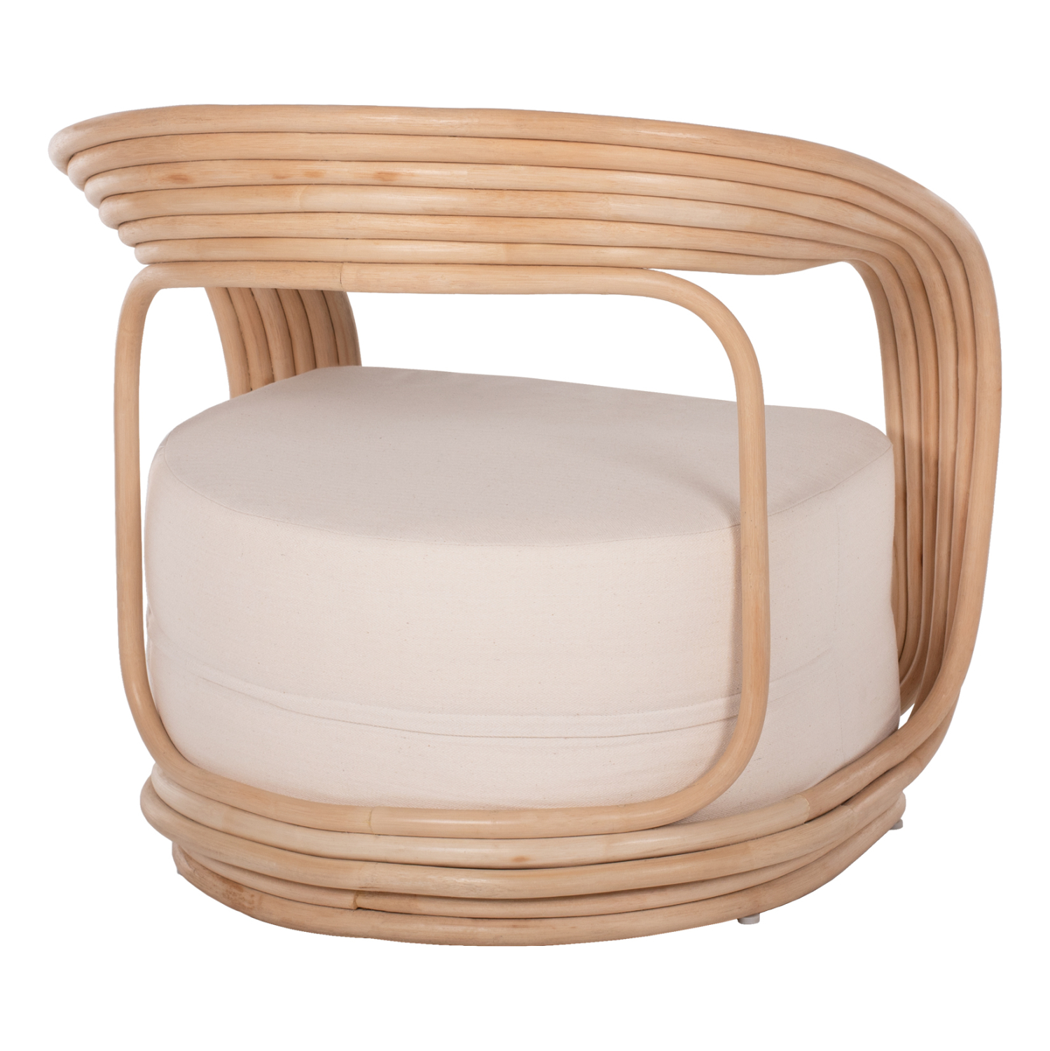 ΠΟΛΥΘΡΟΝΑ DUCHESS ΑΠΟ RATTAN ΦΥΣΙΚΟ-ΕΚΡΟΥ ΜΑΞΙΛΑΡΙ HM9478 81x59x70Y εκ. - Image 4