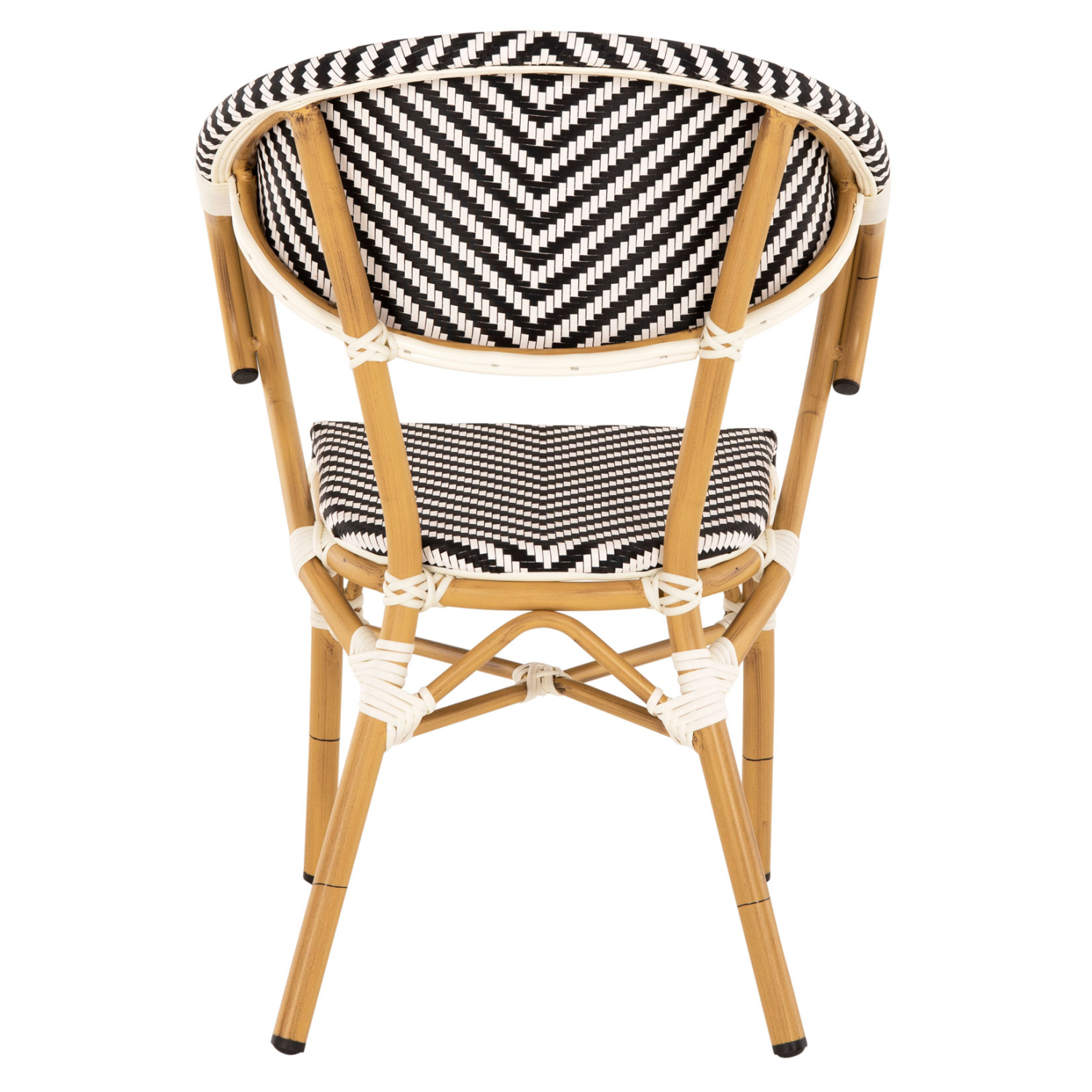 ΠΟΛΥΘΡΟΝΑ BAMBOO LOOK HM5861.01 ΜΑΥΡΟ-ΛΕΥΚΟ 57x55x82 εκ. - Image 5