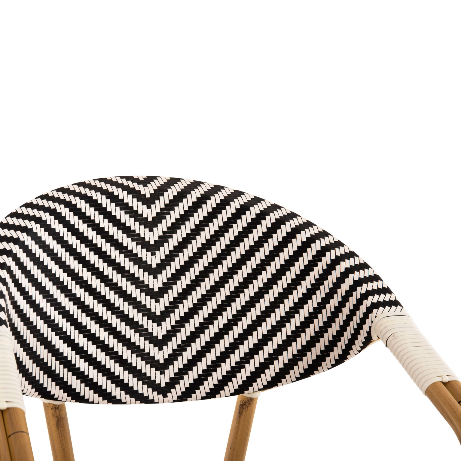 ΠΟΛΥΘΡΟΝΑ BAMBOO LOOK HM5861.01 ΜΑΥΡΟ-ΛΕΥΚΟ 57x55x82 εκ. - Image 6