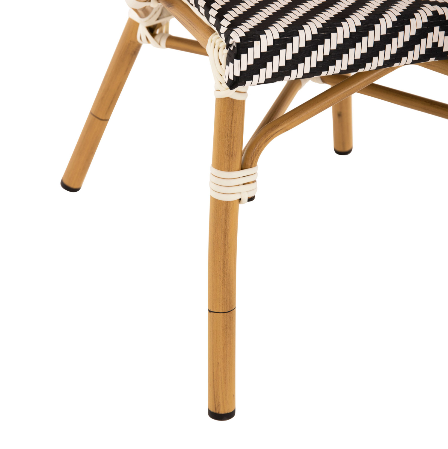 ΠΟΛΥΘΡΟΝΑ BAMBOO LOOK HM5861.01 ΜΑΥΡΟ-ΛΕΥΚΟ 57x55x82 εκ. - Image 9