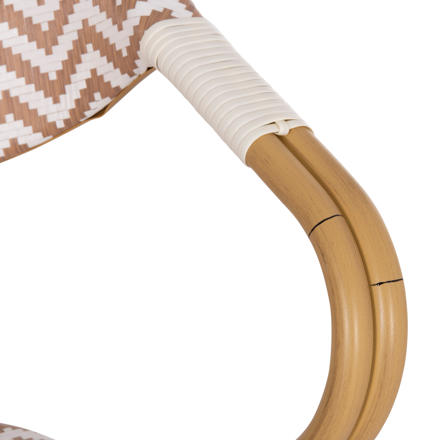 ΠΟΛΥΘΡΟΝΑ BAMBOO LOOK HM5861.03 ΚΑΦΕ-ΛΕΥΚΟ 58.5x58x82Υεκ. - Image 9