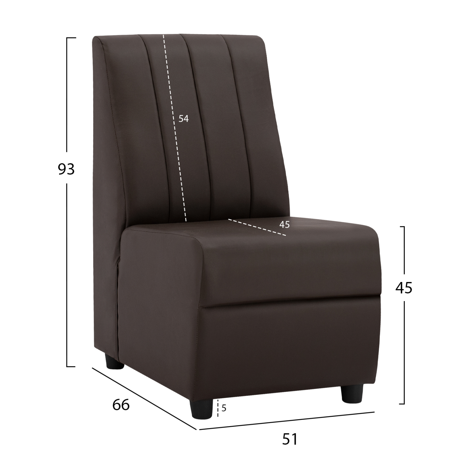 ΠΟΛΥΘΡΟΝΑ LANDON HM3162.03 ΑΠΟ ΤΕΧΝΟΔΕΡΜΑ ΣΕ ΚΑΦΕ ΑΠΟΧΡΩΣΗ 51x66x93Υ εκ. - Image 2