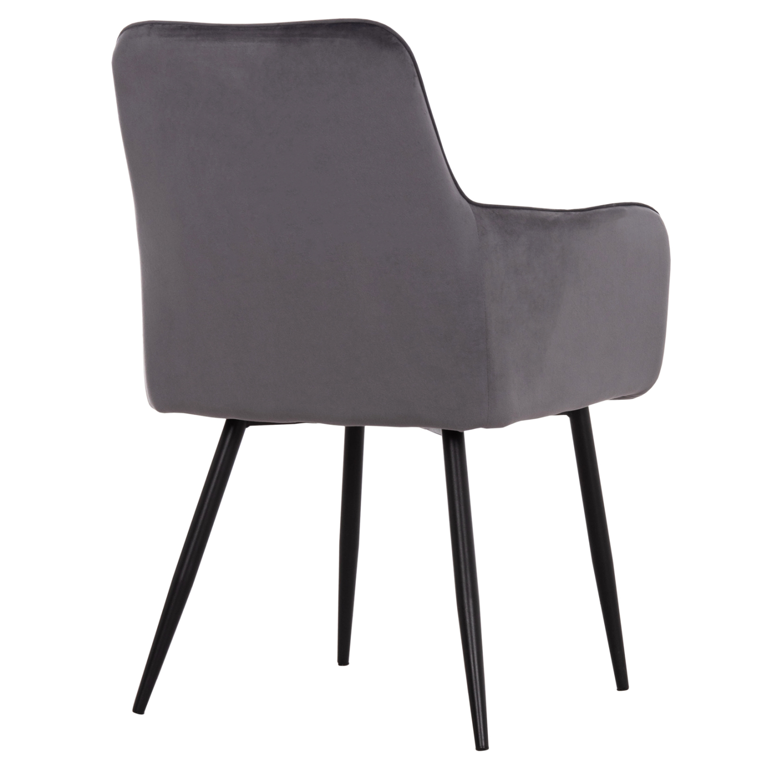 ΠΟΛΥΘΡΟΝΑ LATRELL HM8582.01 ΓΚΡΙ ΒΕΛΟΥΔΟ & ΜΑΥΡΑ ΜΕΤΑΛΛΙΚΑ ΠΟΔΙΑ 54x57x84Yεκ. - Image 4