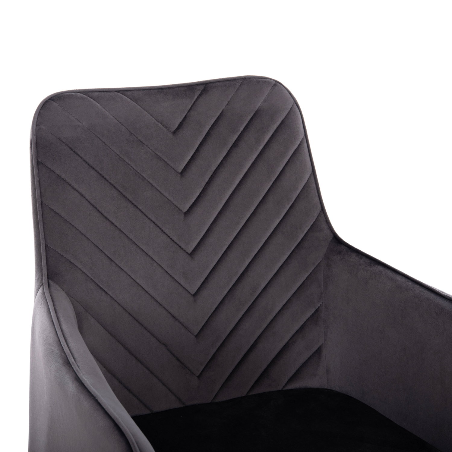 ΠΟΛΥΘΡΟΝΑ LATRELL HM8582.01 ΓΚΡΙ ΒΕΛΟΥΔΟ & ΜΑΥΡΑ ΜΕΤΑΛΛΙΚΑ ΠΟΔΙΑ 54x57x84Yεκ. - Image 6