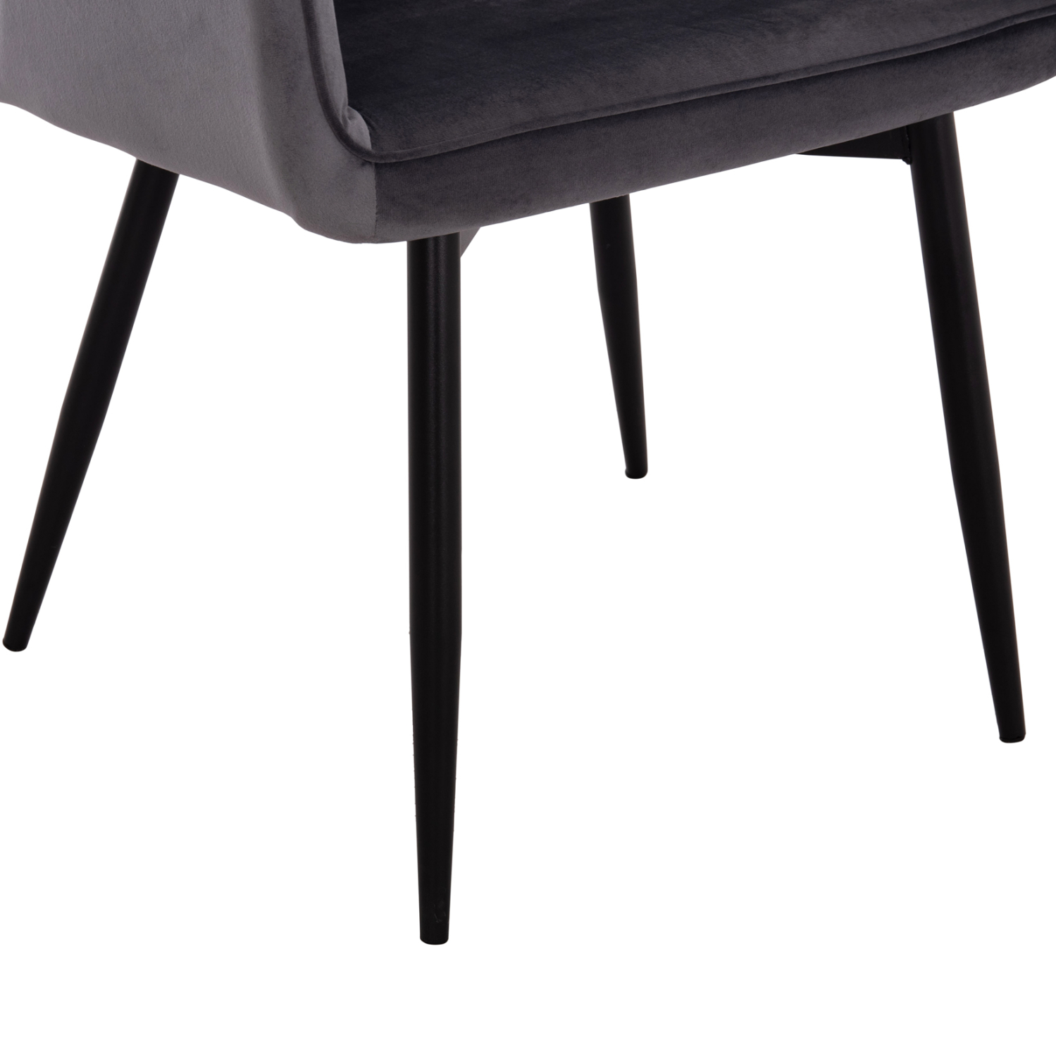 ΠΟΛΥΘΡΟΝΑ LATRELL HM8582.01 ΓΚΡΙ ΒΕΛΟΥΔΟ & ΜΑΥΡΑ ΜΕΤΑΛΛΙΚΑ ΠΟΔΙΑ 54x57x84Yεκ. - Image 8