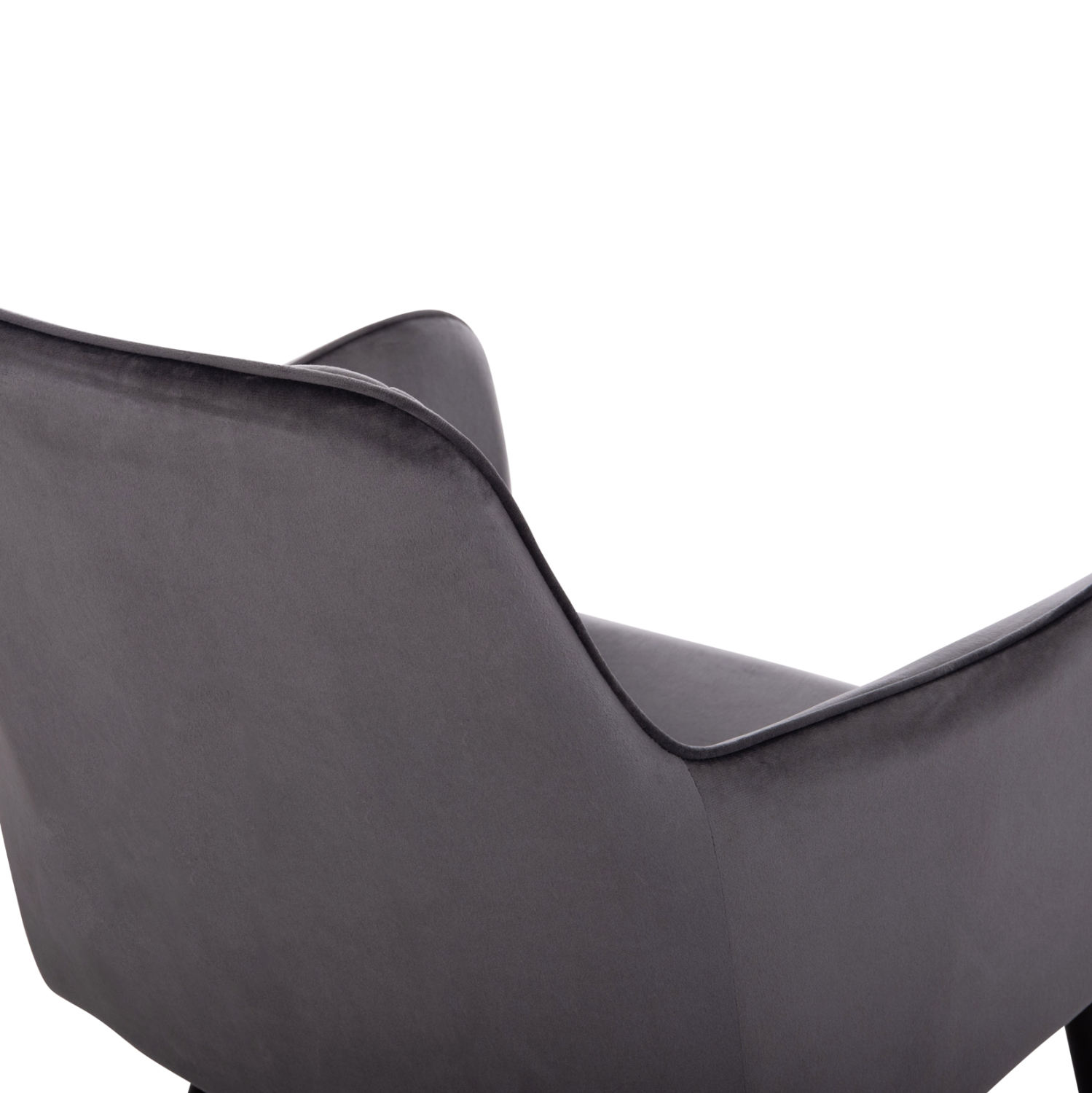 ΠΟΛΥΘΡΟΝΑ LATRELL HM8582.01 ΓΚΡΙ ΒΕΛΟΥΔΟ & ΜΑΥΡΑ ΜΕΤΑΛΛΙΚΑ ΠΟΔΙΑ 54x57x84Yεκ. - Image 9