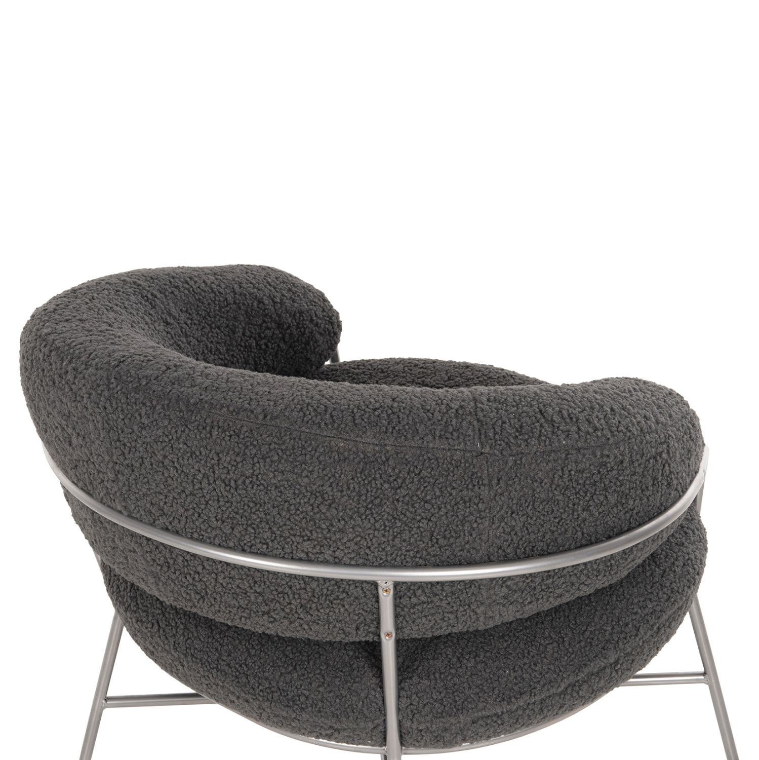 ΠΟΛΥΘΡΟΝΑ TRUDI HM8639.21 ΑΠΟ ΜΠΟΥΚΛΕ ΓΚΡΙ ΜΕ ΑΣΗΜΙ ΜΕΤΑΛΛΙΚΟ ΣΚΕΛΕΤΟ 84x79x76Υ εκ. - Image 8