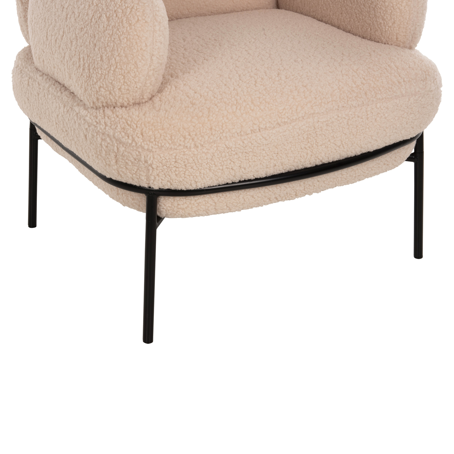 ΠΟΛΥΘΡΟΝΑ AGNES HM9525.20 ΕΚΡΟΥ ΜΠΟΥΚΛΕ-ΜΑΥΡΑ ΜΕΤΑΛΛΙΚΑ ΠΟΔΙΑ 74x71x83Υεκ. - Image 7