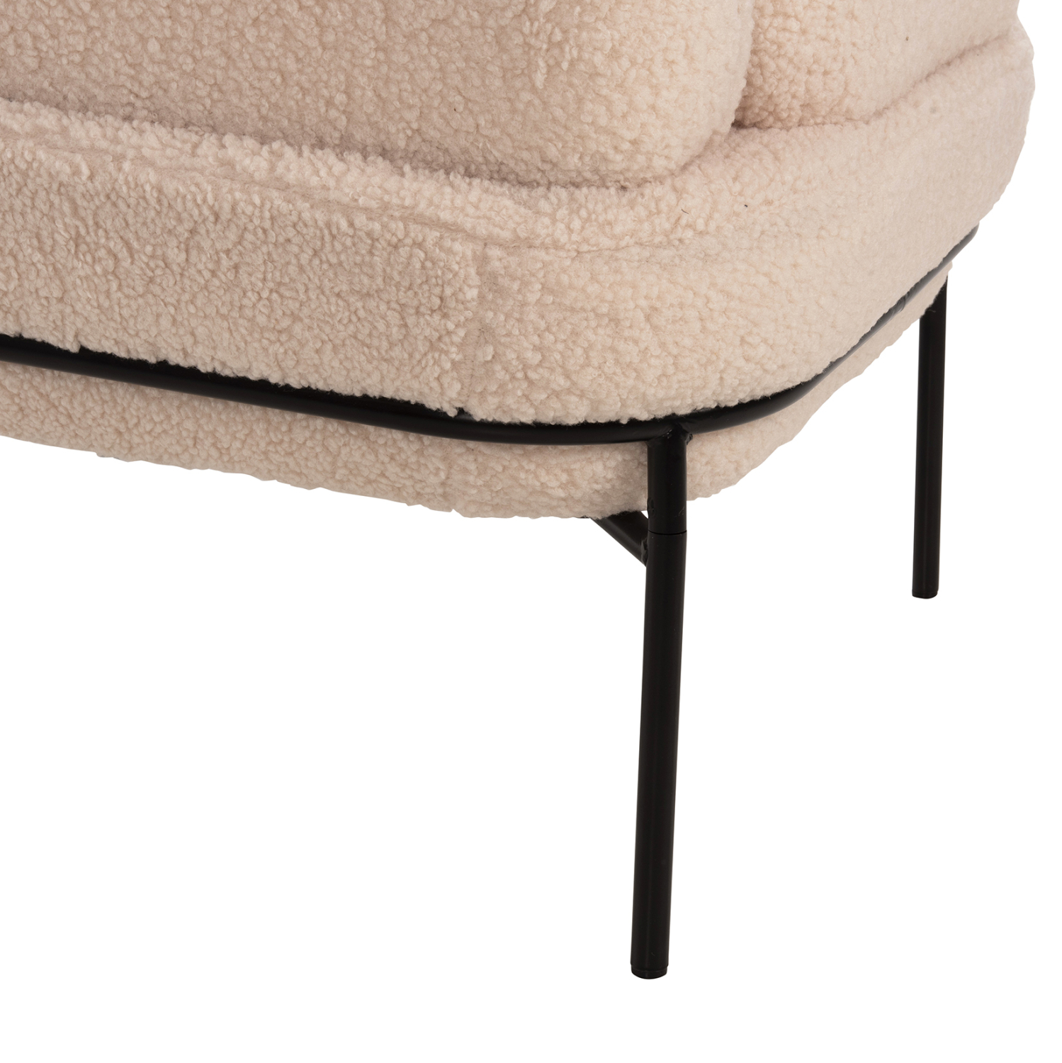 ΠΟΛΥΘΡΟΝΑ AGNES HM9525.20 ΕΚΡΟΥ ΜΠΟΥΚΛΕ-ΜΑΥΡΑ ΜΕΤΑΛΛΙΚΑ ΠΟΔΙΑ 74x71x83Υεκ. - Image 8