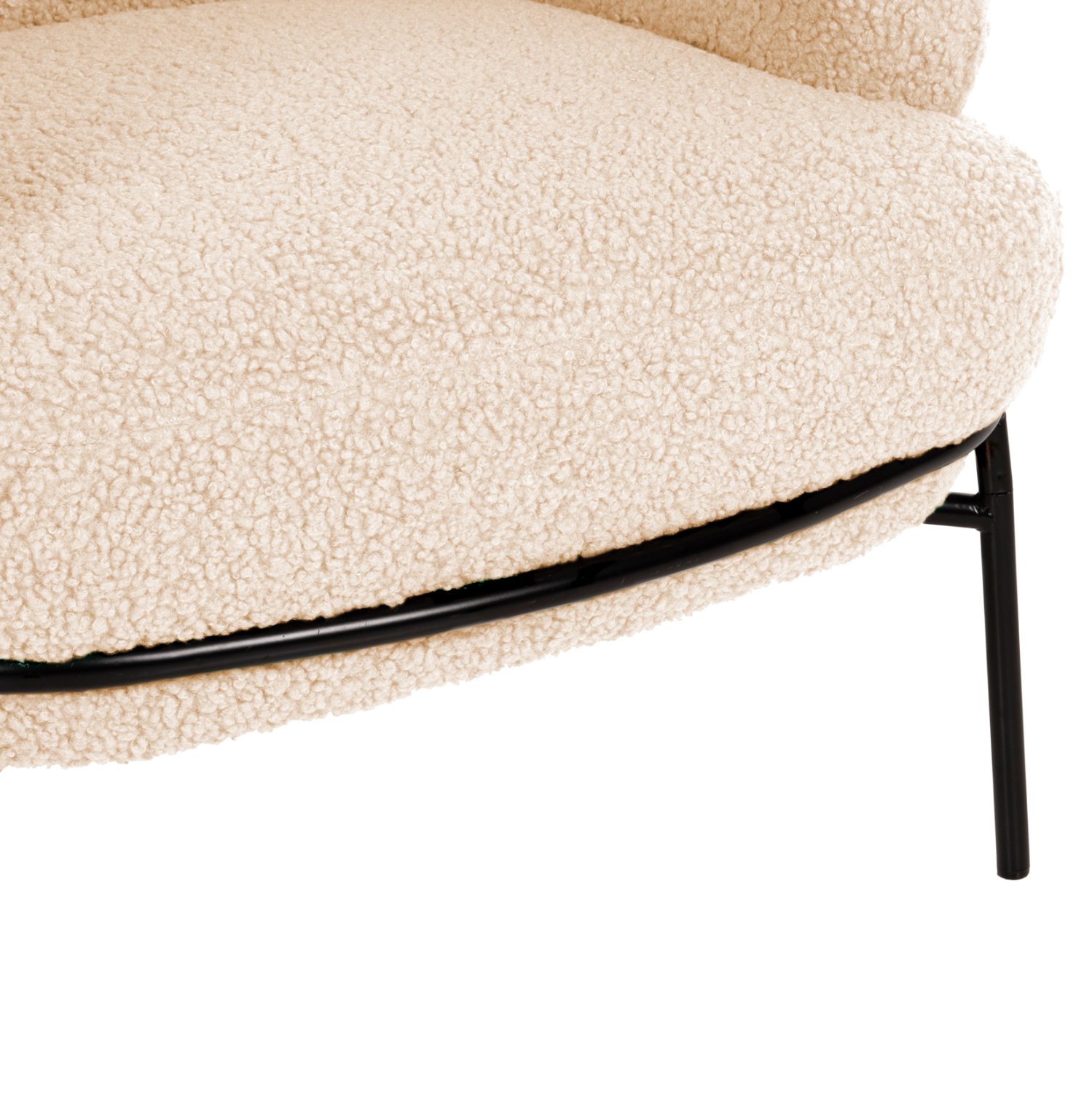 ΠΟΛΥΘΡΟΝΑ AGNES HM9525.23 ΛΕΥΚΟ ΜΠΟΥΚΛΕ-ΜΑΥΡΑ ΜΕΤΑΛΛΙΚΑ ΠΟΔΙΑ 74x71x83Υεκ. - Image 7