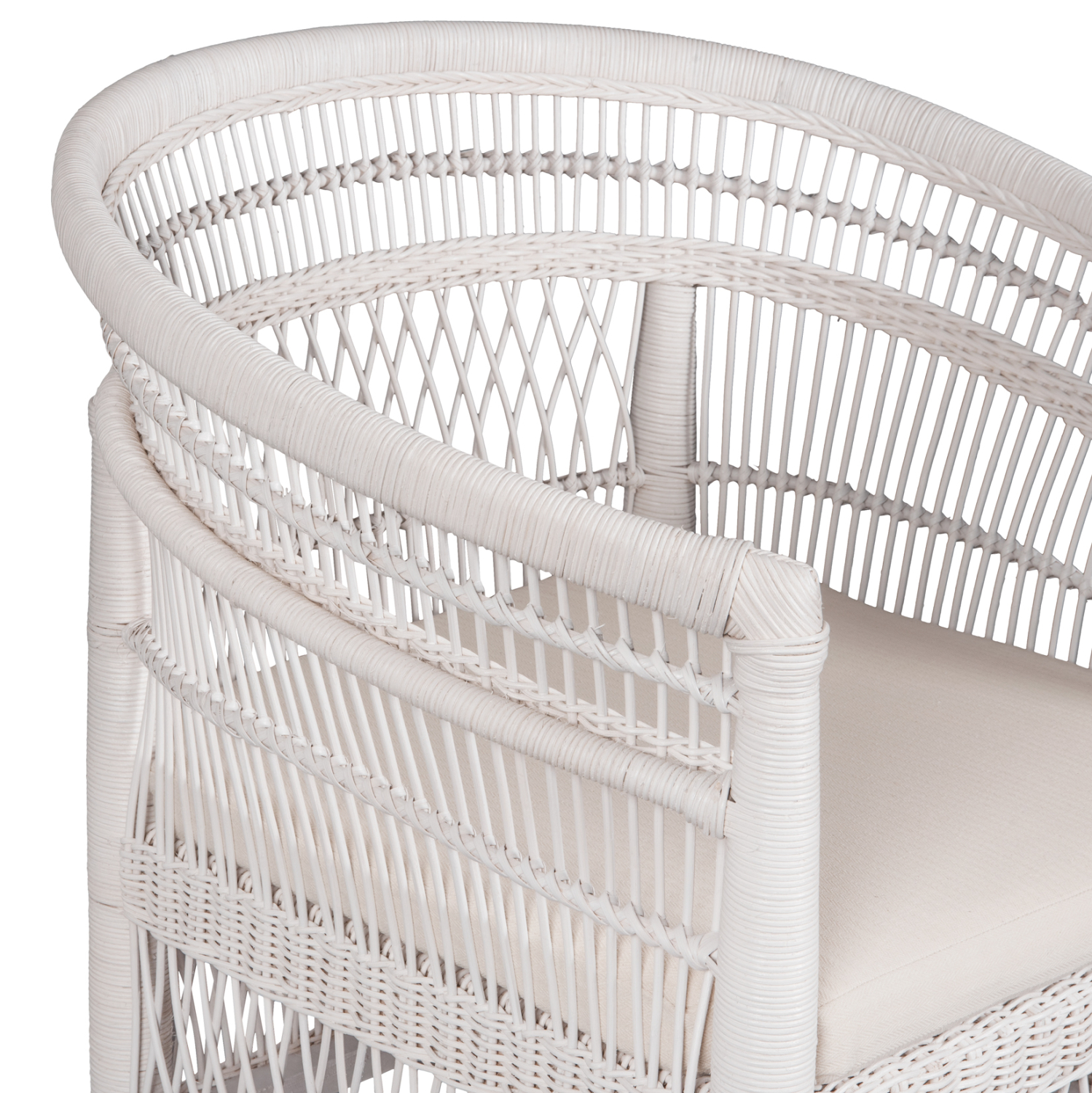 ΠΟΛΥΘΡΟΝΑ MALAWI HM9635.02 ΞΥΛΟ ΜΑΟΝΙ ΜΕ RATTAN ΛΕΥΚΟ-ΛΕΥΚΟ ΜΑΞΙΛΑΡΙ 80x70x86Υεκ. - Image 6