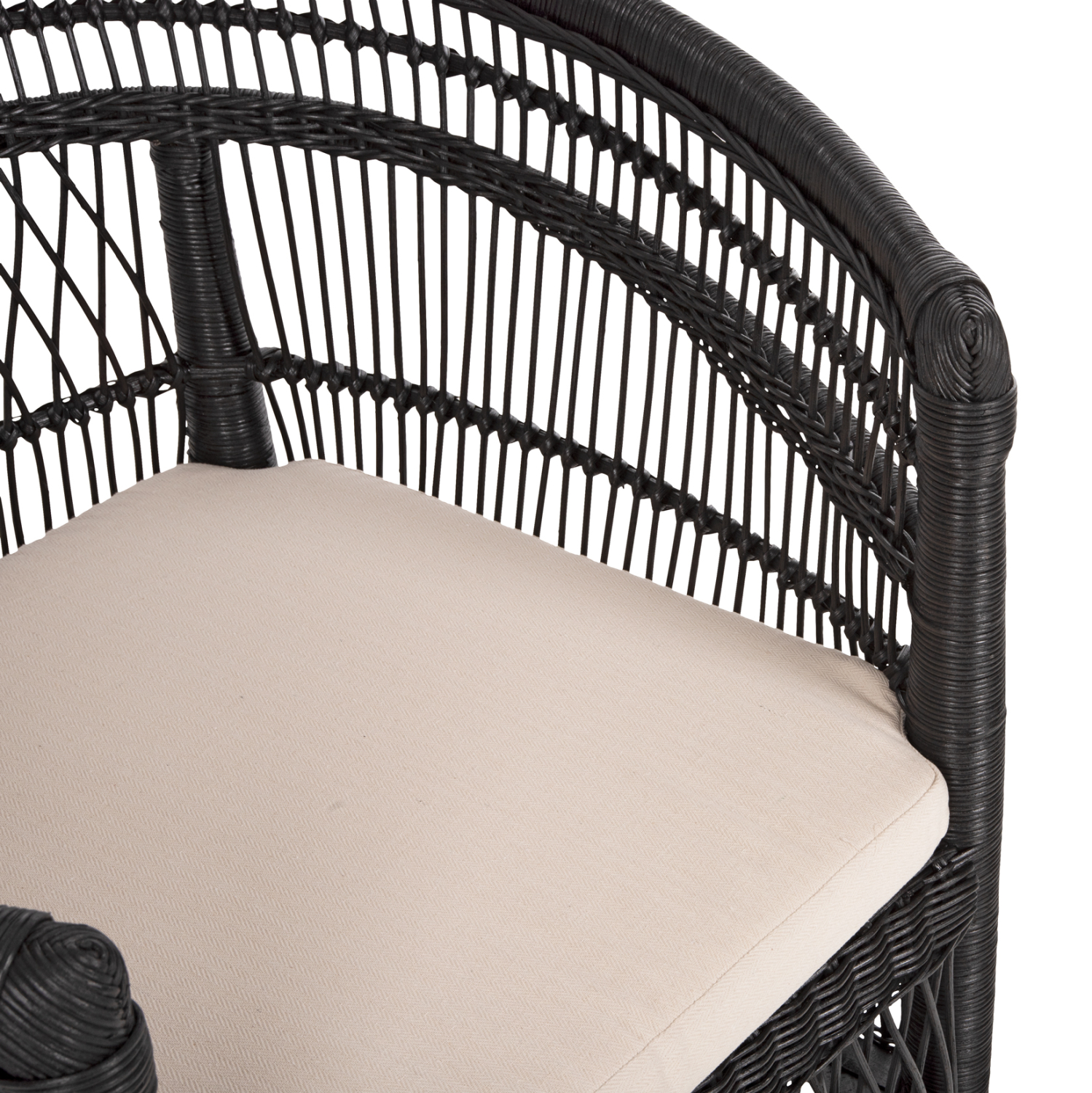 ΠΟΛΥΘΡΟΝΑ MALAWI HM9635.03 ΞΥΛΟ ΜΑΟΝΙ ΜΕ RATTAN ΜΑΥΡΟ-ΛΕΥΚΟ ΜΑΞΙΛΑΡΙ 80x70x86Υεκ. - Image 8