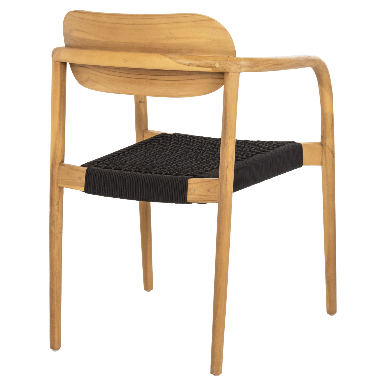 ΠΟΛΥΘΡΟΝΑ OSLO HM9636.02 ΞΥΛΟ TEAK ΦΥΣΙΚΟ & ΜΑΥΡΟ ΣΧΟΙΝΙ 55x54x80Y εκ. - Image 4