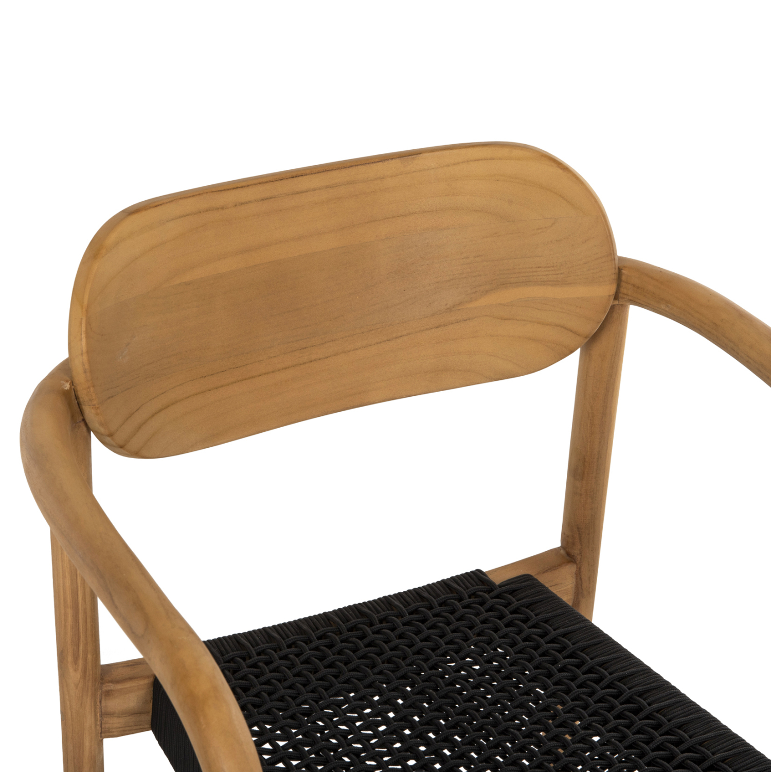 ΠΟΛΥΘΡΟΝΑ OSLO HM9636.02 ΞΥΛΟ TEAK ΦΥΣΙΚΟ & ΜΑΥΡΟ ΣΧΟΙΝΙ 55x54x80Y εκ. - Image 6