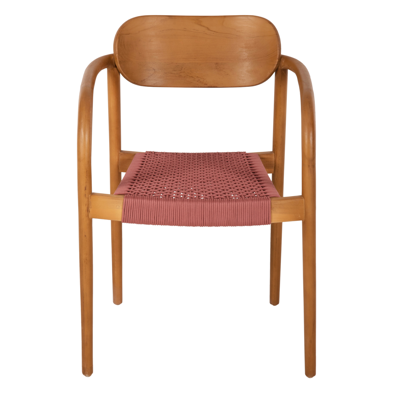 ΠΟΛΥΘΡΟΝΑ OSLO HM9636.06 ΞΥΛΟ TEAK ΦΥΣΙΚΟ & ΡΟΖ ΣΧΟΙΝΙ 55x54x80Yεκ. - Image 3