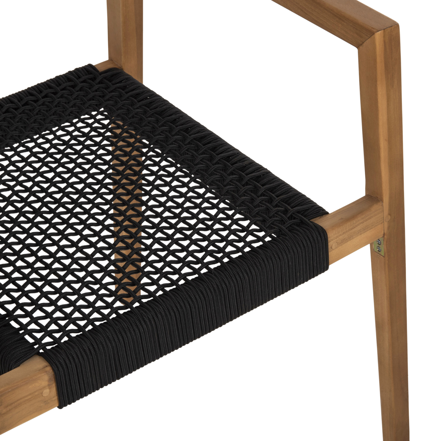 ΠΟΛΥΘΡΟΝΑ CHARLOTTE HM9637.02 ΞΥΛΟ TEAK ΦΥΣΙΚΟ & ΜΑΥΡΟ ΣΧΟΙΝΙ 59x54x83Y εκ. - Image 7