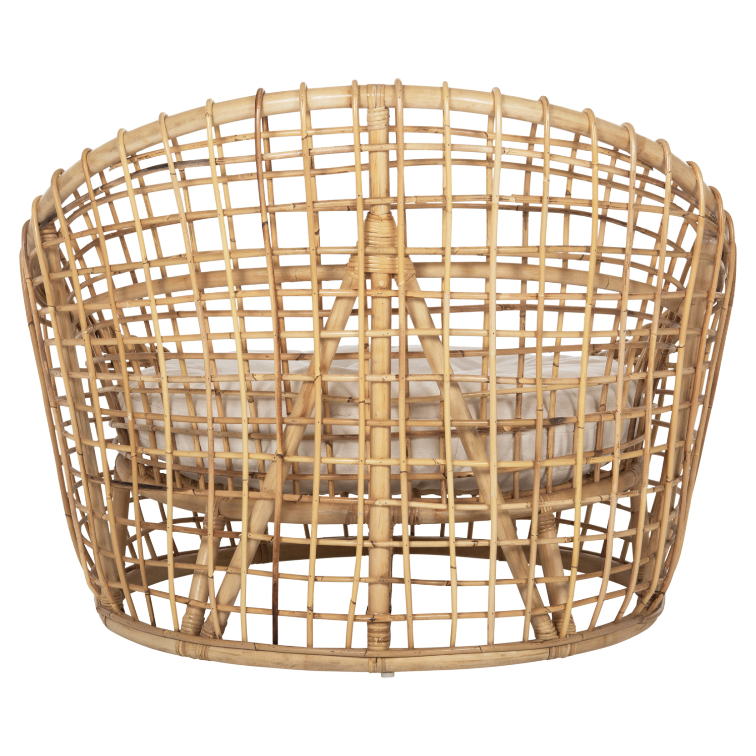 ΠΟΛΥΘΡΟΝΑ ENTO HM9814 RATTAN ΣΕ ΦΥΣΙΚΟ-ΜΠΕΖ ΜΑΞΙΛΑΡΙ 85x75x67Yεκ. - Image 5