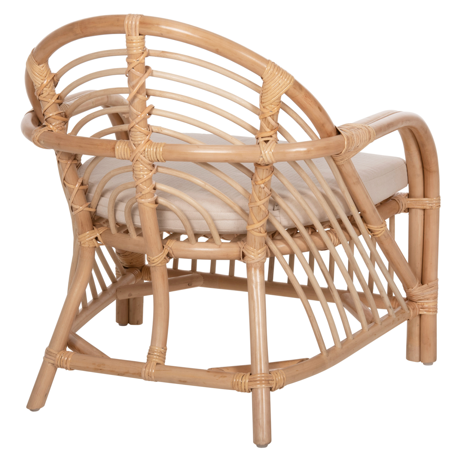 ΠΟΛΥΘΡΟΝΑ FEMUR HM9837 RATTAN ΣΕ ΦΥΣΙΚΟ- ΛΕΥΚΟ ΜΑΞΙΛΑΡΙ 72x66x75Υεκ. - Image 4