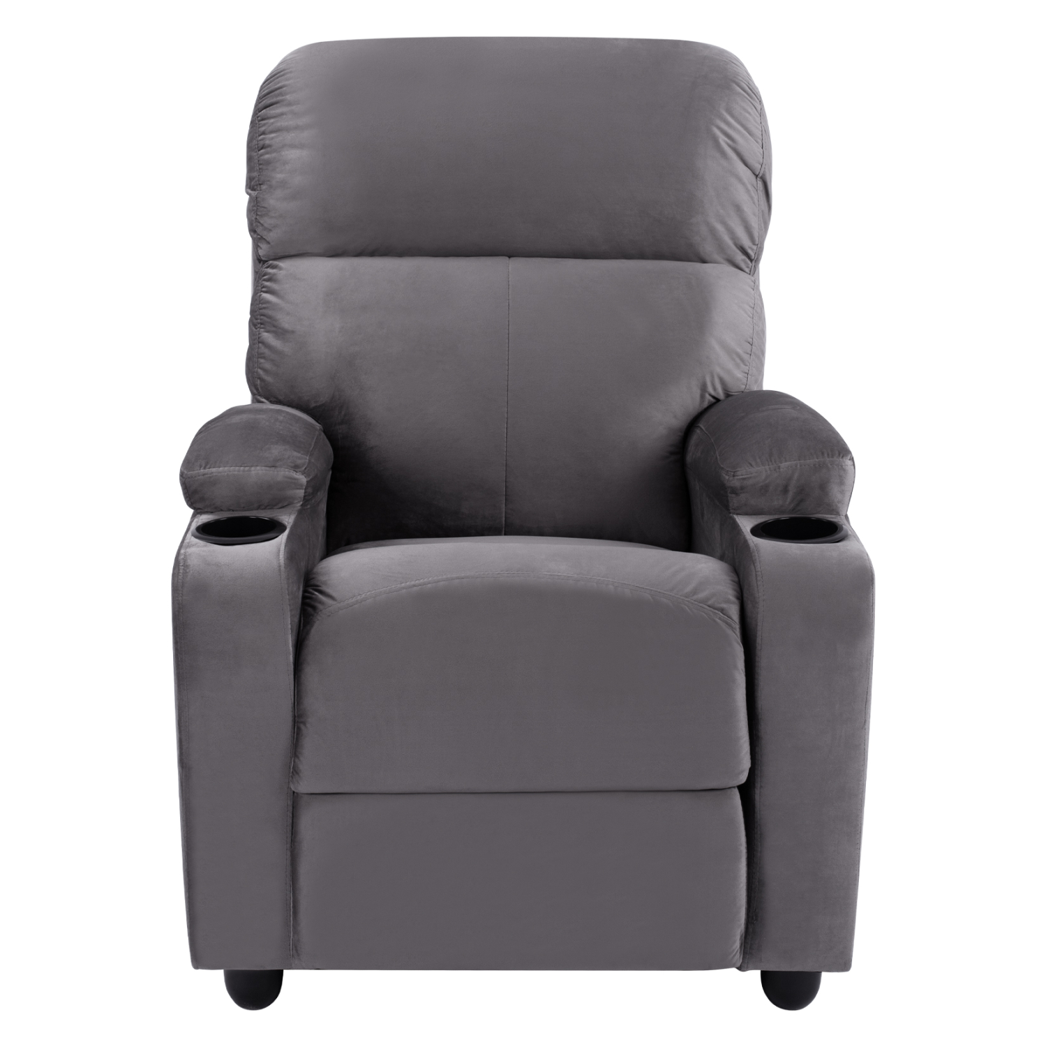 ΠΟΛΥΘΡΟΝΑ ΓΚΡΙ ΒΕΛΟΥΔΟ RELAX ΜΕ ΜΗΧΑΝΙΣΜΟ HM0122.10 80x92x102Υ εκ. - Image 3