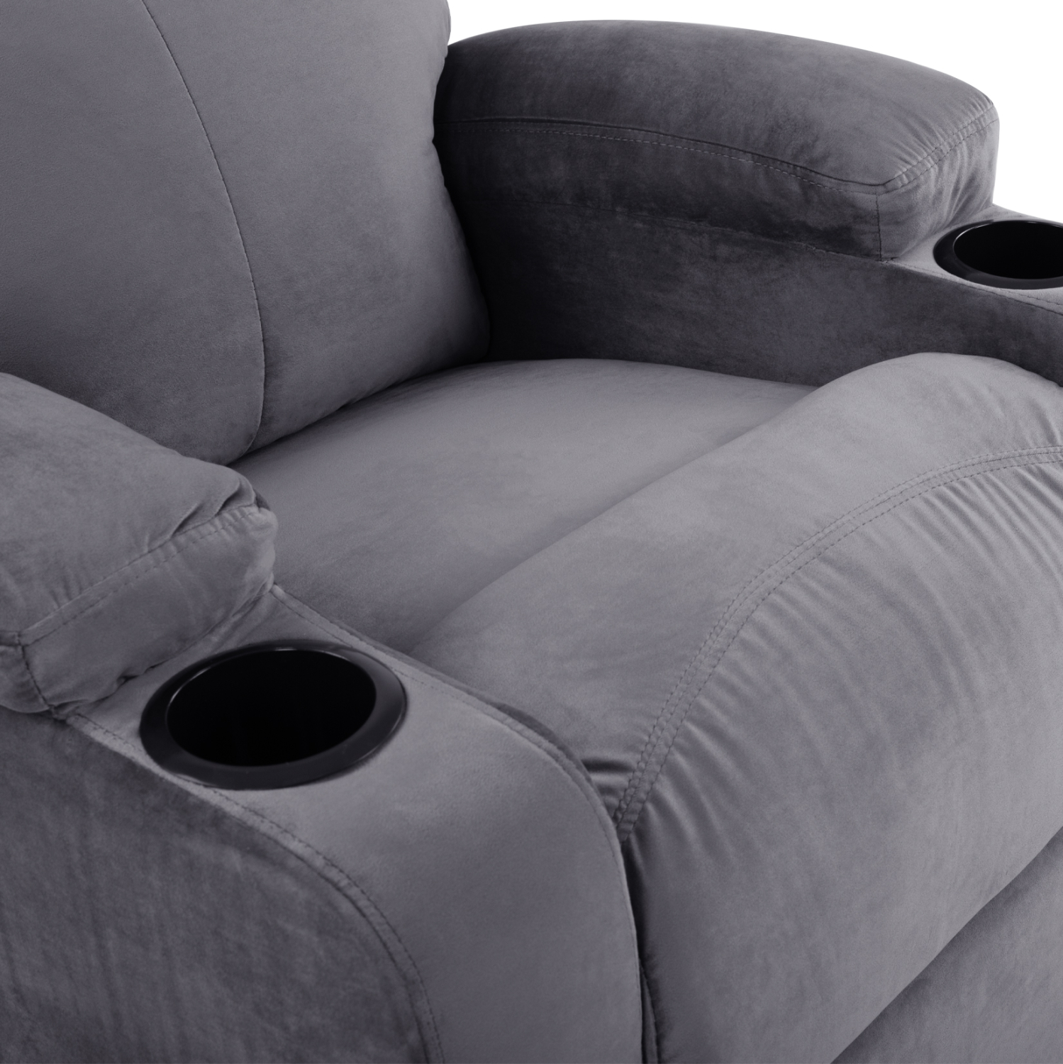 ΠΟΛΥΘΡΟΝΑ ΓΚΡΙ ΒΕΛΟΥΔΟ RELAX ΜΕ ΜΗΧΑΝΙΣΜΟ HM0122.10 80x92x102Υ εκ. - Image 7