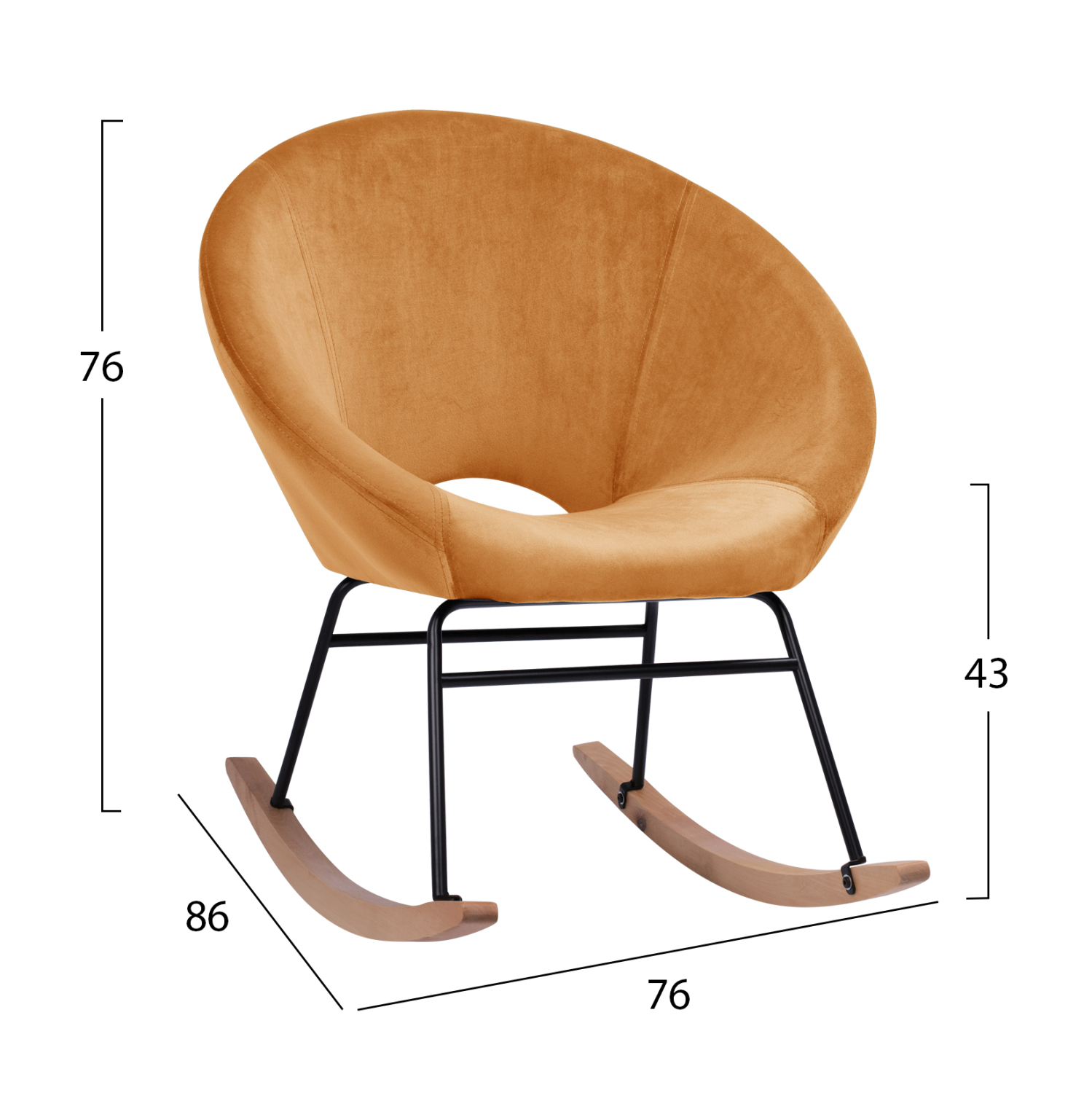 ΠΟΛΥΘΡΟΝΑ ΚΟΥΝΙΣΤΗ PAULINA HM8399.09 ΧΡΥΣΟ ΒΕΛΟΥΔΟ 76X86X76Υ εκ. - Image 2