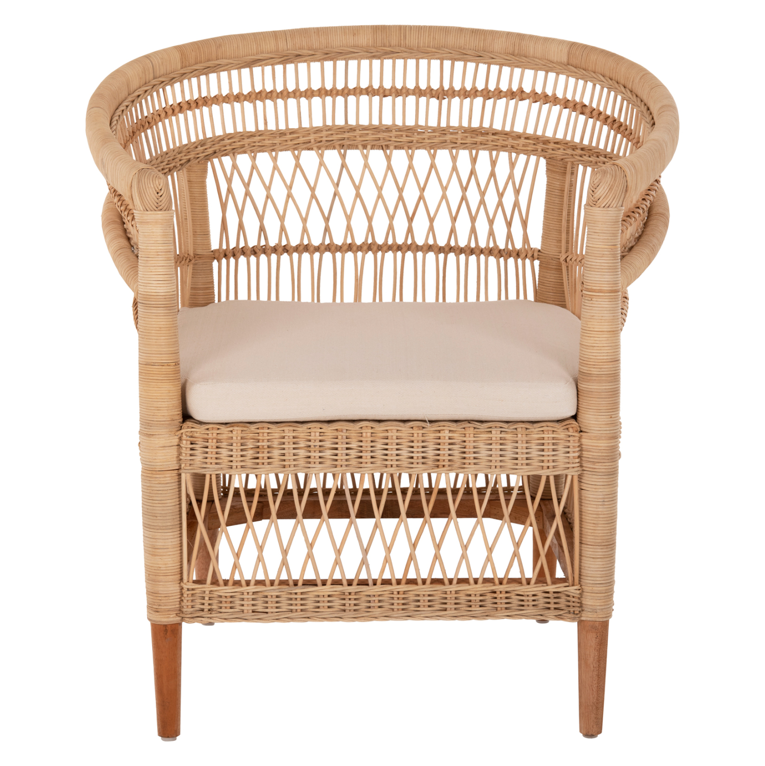 ΠΟΛΥΘΡΟΝΑ MALAWI HM9635.04 ΞΥΛΟ ΜΑΟΝΙ ΕΠΕΝΔΥΣΗ RATTAN ΛΕΥΚΟ ΜΑΞΙΛΑΡΙ ΚΑΘΙΣΜΑΤΟΣ 80x70x86Υεκ. - Image 3