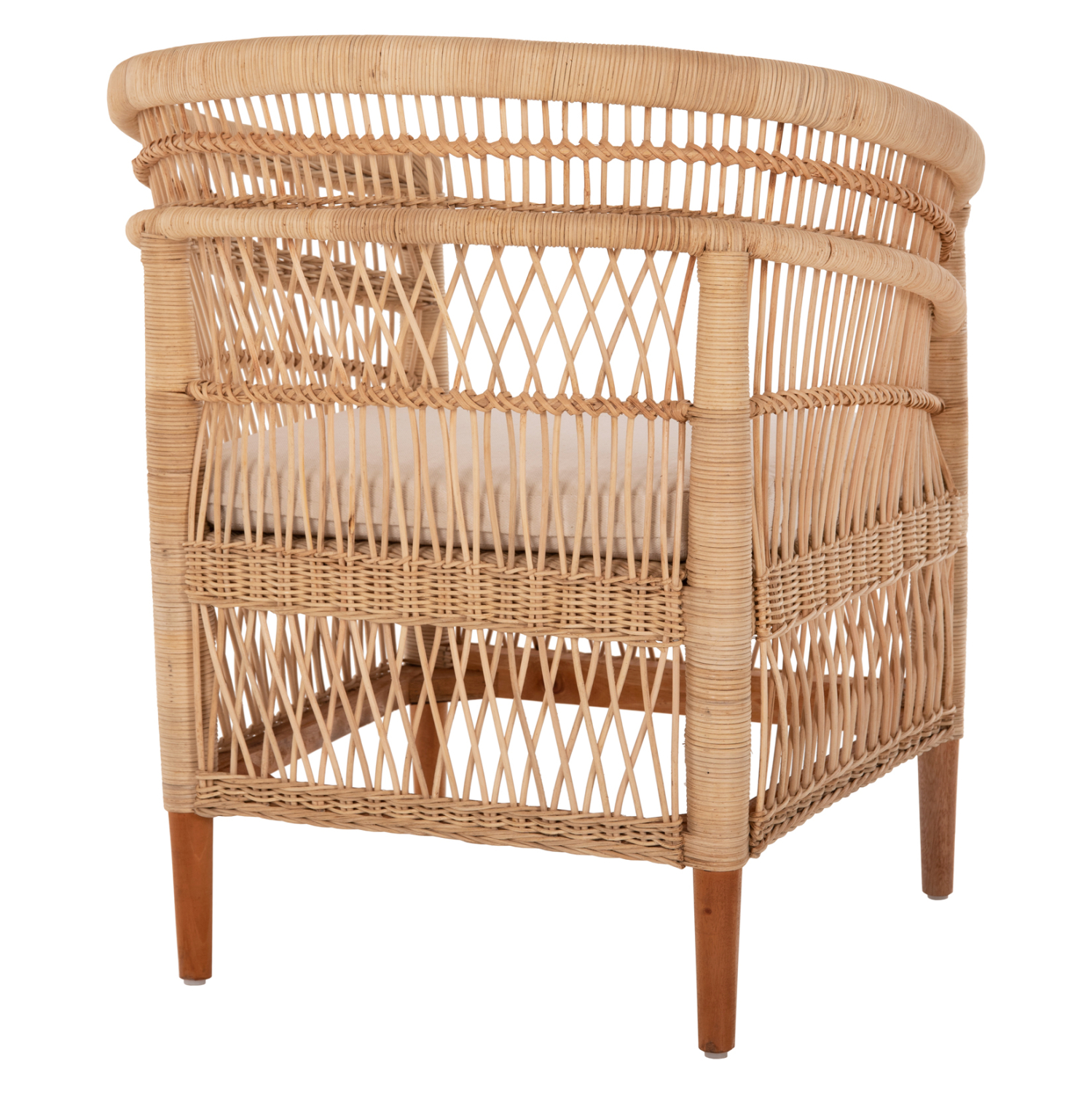 ΠΟΛΥΘΡΟΝΑ MALAWI HM9635.04 ΞΥΛΟ ΜΑΟΝΙ ΕΠΕΝΔΥΣΗ RATTAN ΛΕΥΚΟ ΜΑΞΙΛΑΡΙ ΚΑΘΙΣΜΑΤΟΣ 80x70x86Υεκ. - Image 4