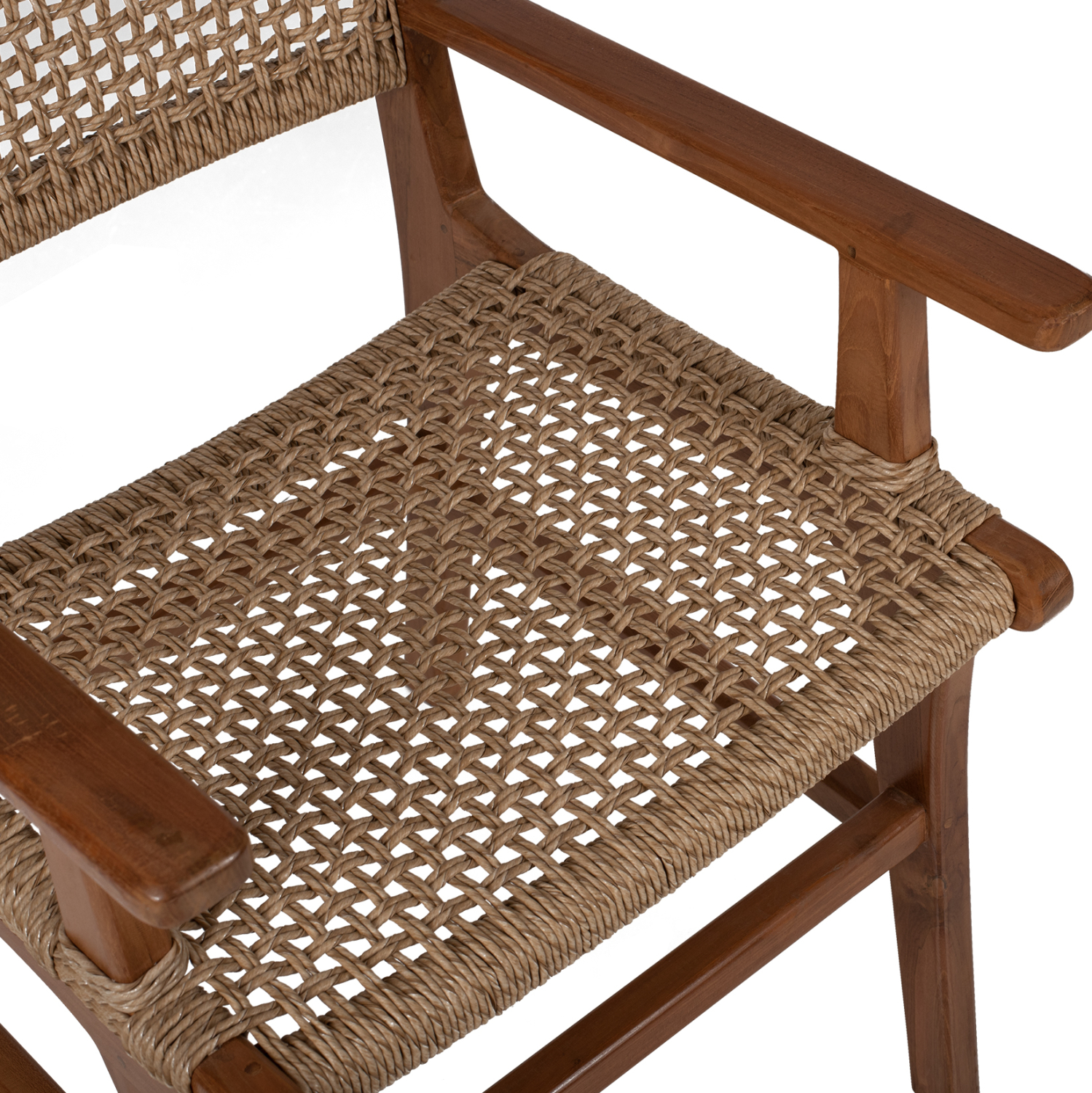 ΠΟΛΥΘΡΟΝΑ ΜΑΣΙΦ ΞΥΛΟ ΤEAK ΦΥΣΙΚΟ RATTAN ΣΧΟΙΝΙ 54Χ58Χ88Υεκ.HM9385.01 - Image 7