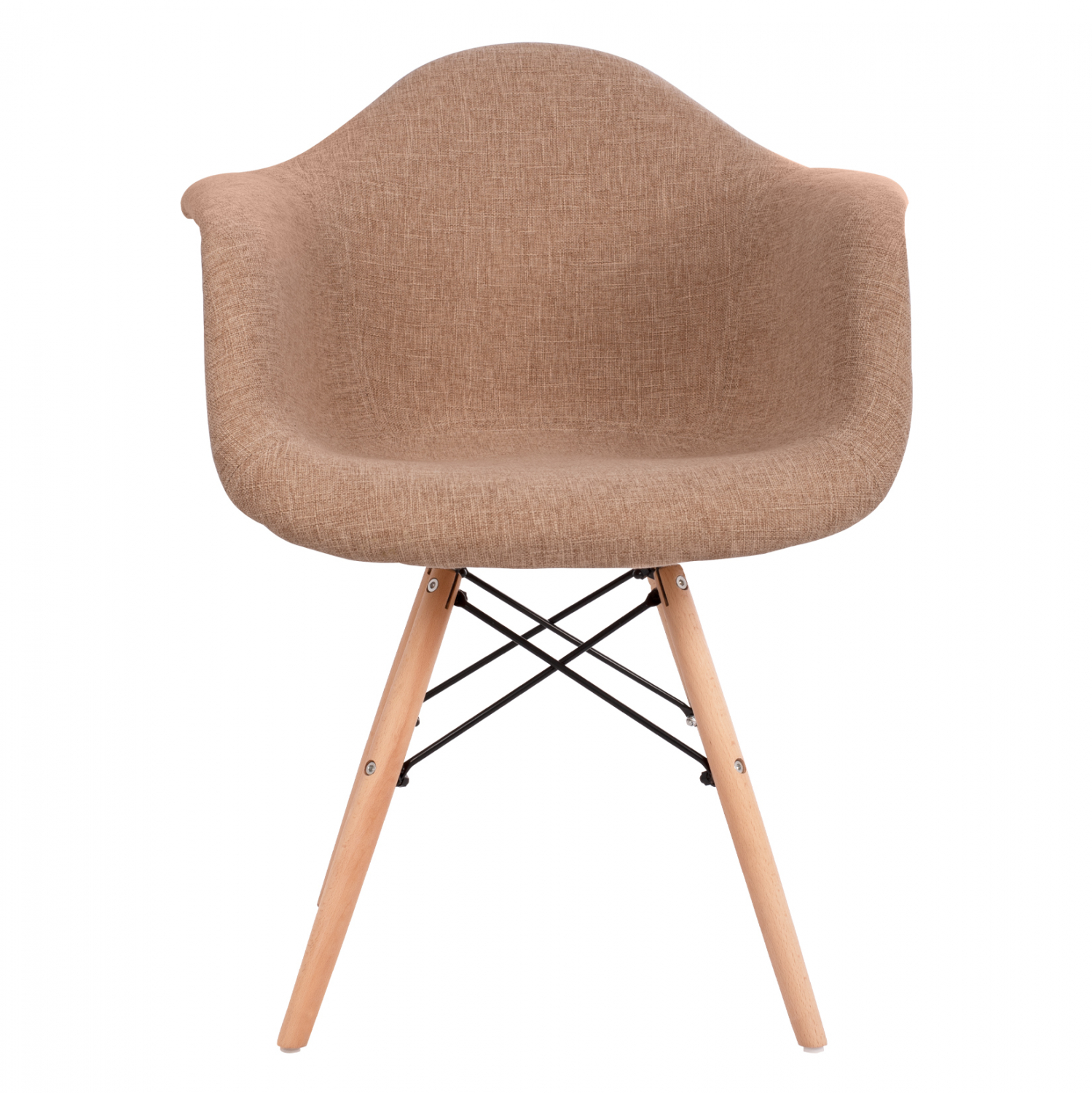 ΠΟΛΥΘΡΟΝΑ ΜΕ ΞΥΛΙΝΑ ΠΟΔΙΑ & ΜΕ ΥΦΑΣΜΑ ΜΠΕΖ MIRTO HM005.63 63x57x81 εκ. - Image 3