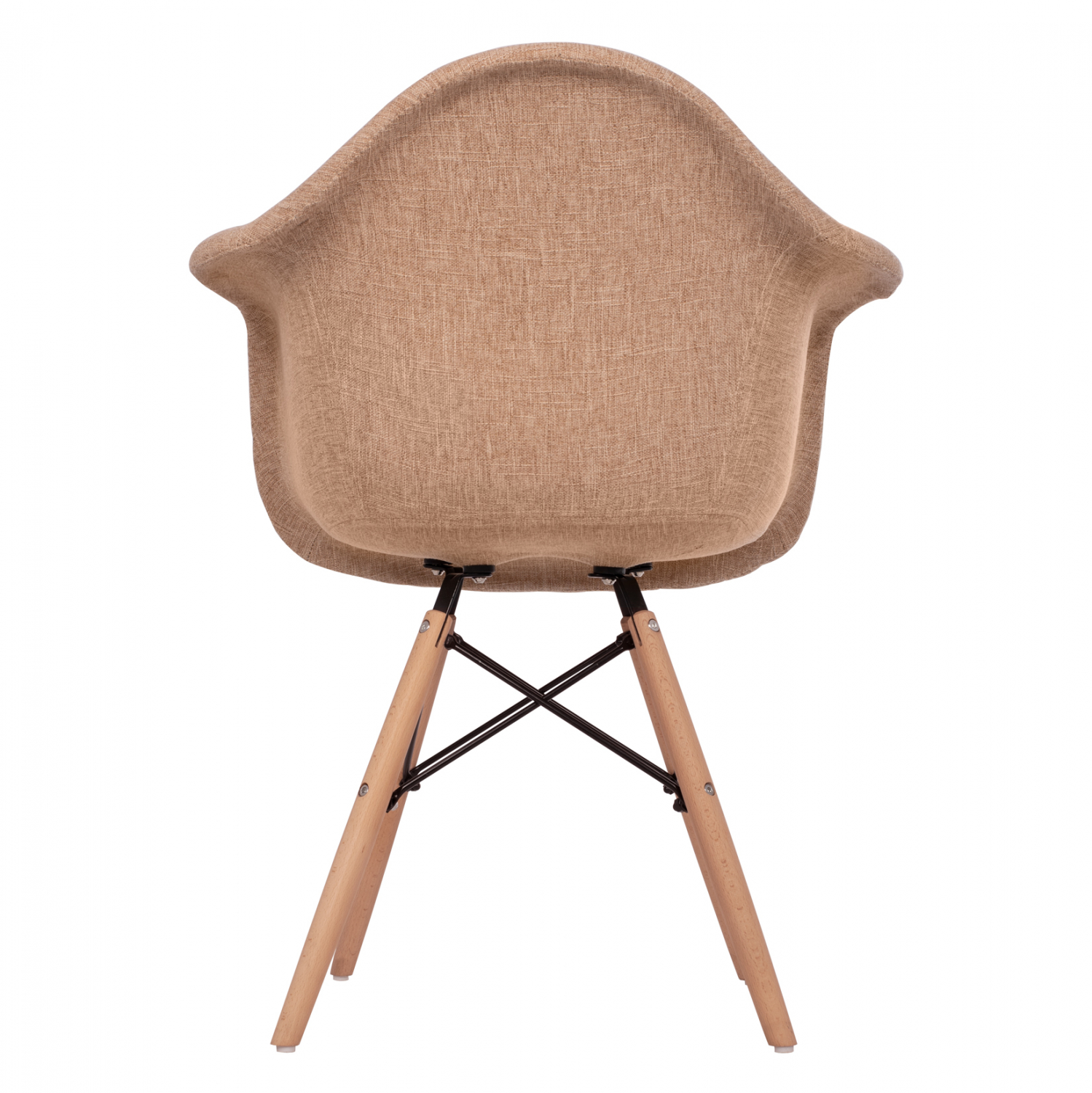 ΠΟΛΥΘΡΟΝΑ ΜΕ ΞΥΛΙΝΑ ΠΟΔΙΑ & ΜΕ ΥΦΑΣΜΑ ΜΠΕΖ MIRTO HM005.63 63x57x81 εκ. - Image 5