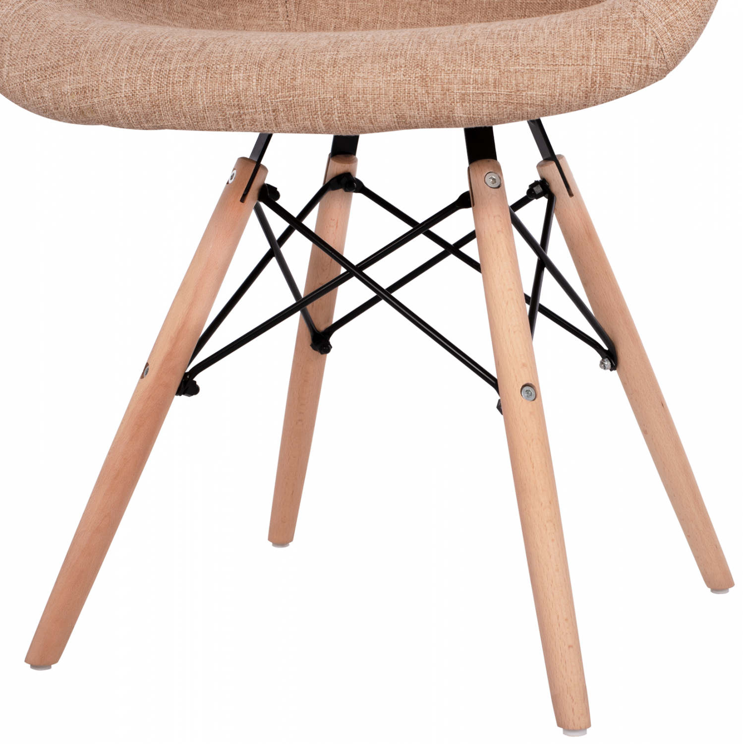 ΠΟΛΥΘΡΟΝΑ ΜΕ ΞΥΛΙΝΑ ΠΟΔΙΑ & ΜΕ ΥΦΑΣΜΑ ΜΠΕΖ MIRTO HM005.63 63x57x81 εκ. - Image 7