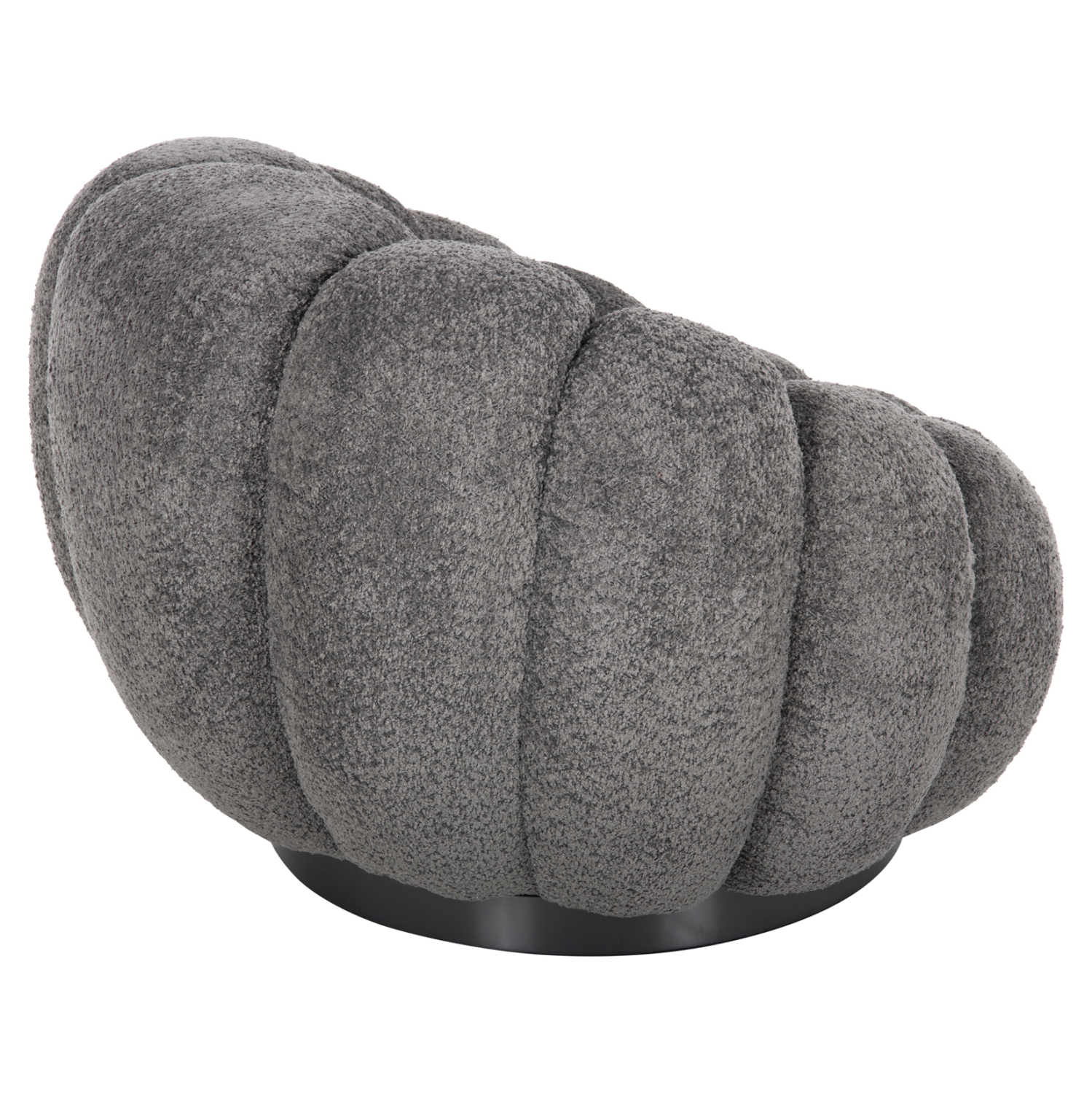 ΠΟΛΥΘΡΟΝΑ ΠΕΡΙΣΤΡΕΦΟΜΕΝΗ GRYMM HM9601.01 ΓΚΡΙ ΜΠΟΥΚΛΕ-ΜΑΥΡΗ ΜΕΤΑΛΛΙΚΗ ΒΑΣΗ 95x92x68Υεκ. - Image 4