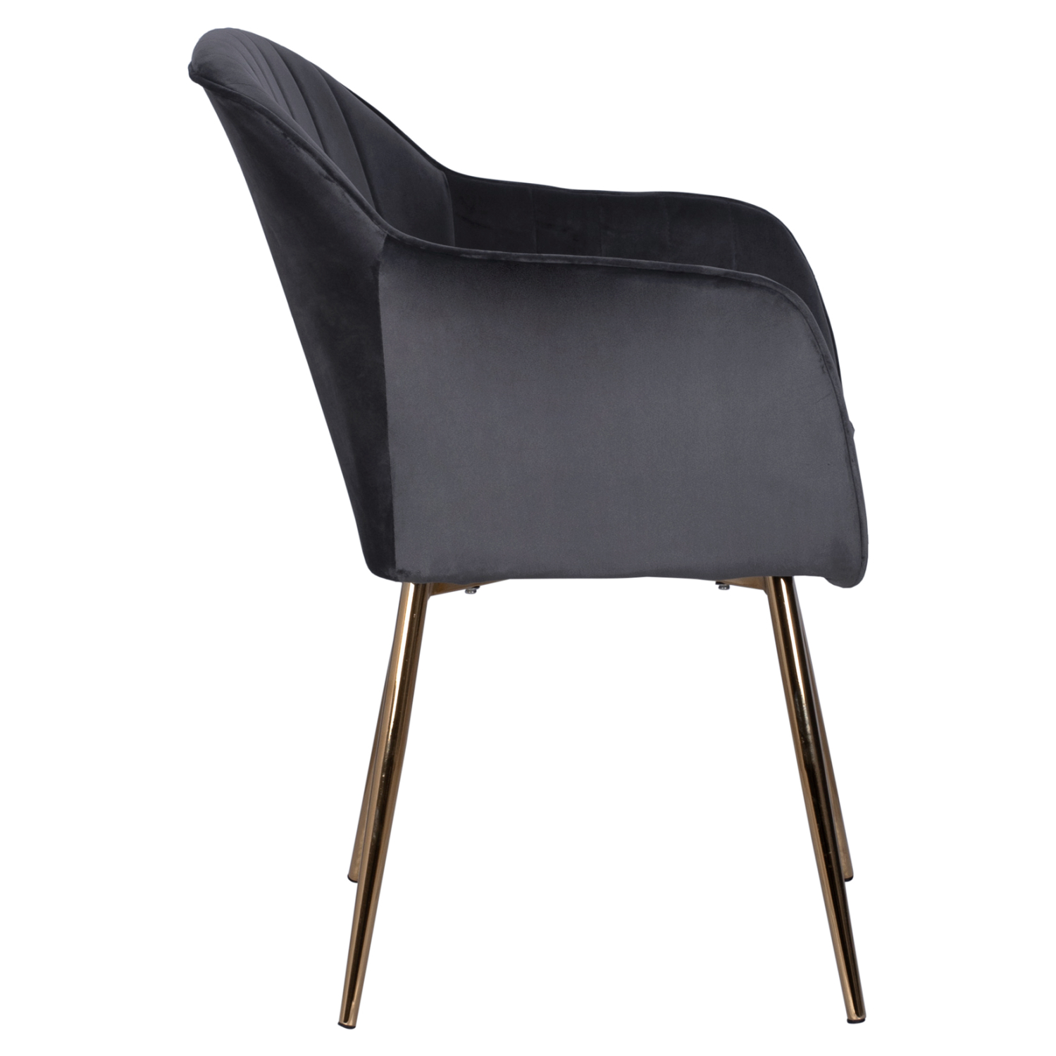 ΠΟΛΥΘΡΟΝΑΚΙ SAWYER ΒΕΛΟΥΔΟ ΓΚΡΙ ΜΕ ΧΡΥΣΑ ΠΟΔΙΑ HM8523.01 55Χ60Χ83Υ εκ. - Image 3