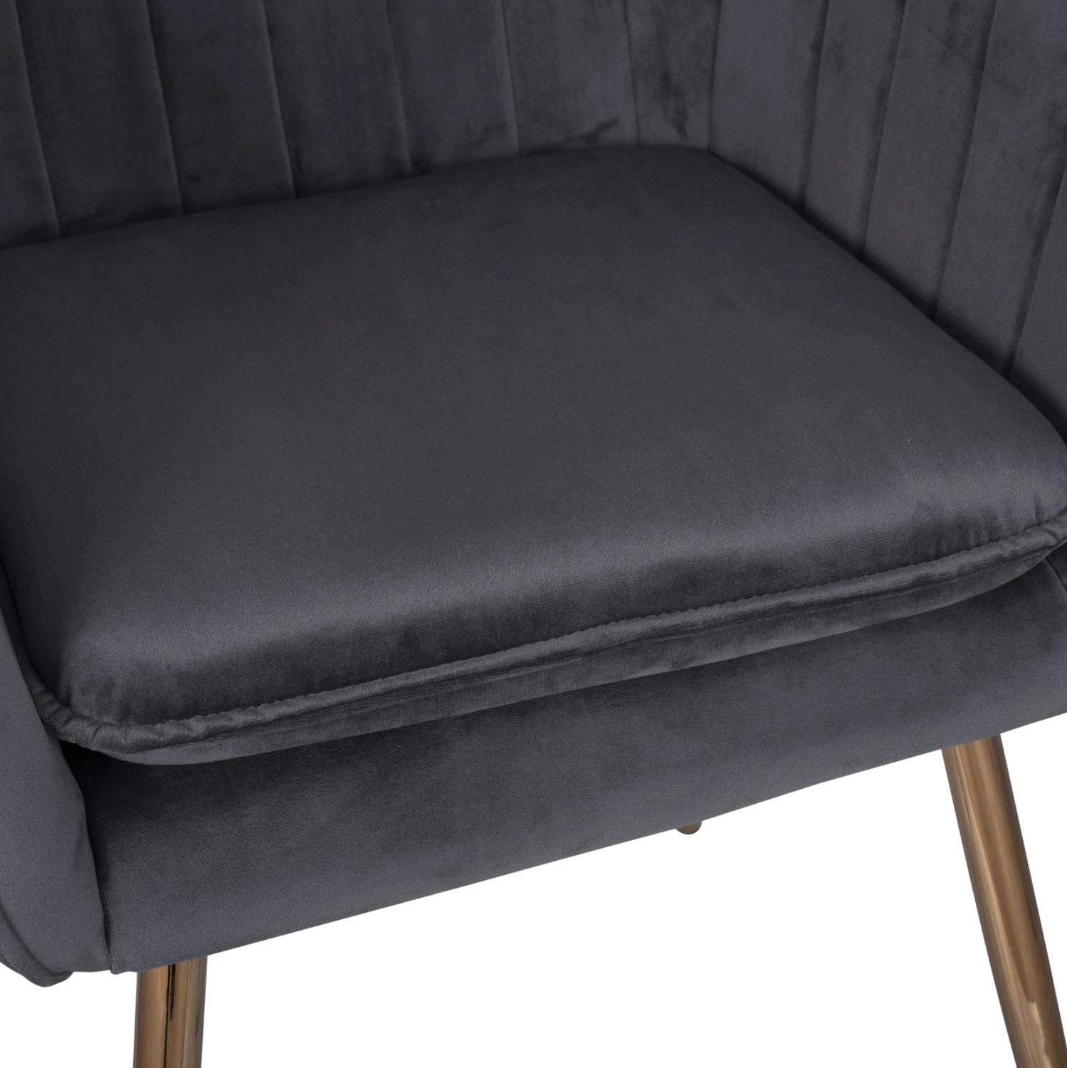 ΠΟΛΥΘΡΟΝΑΚΙ SAWYER ΒΕΛΟΥΔΟ ΓΚΡΙ ΜΕ ΧΡΥΣΑ ΠΟΔΙΑ HM8523.01 55Χ60Χ83Υ εκ. - Image 6