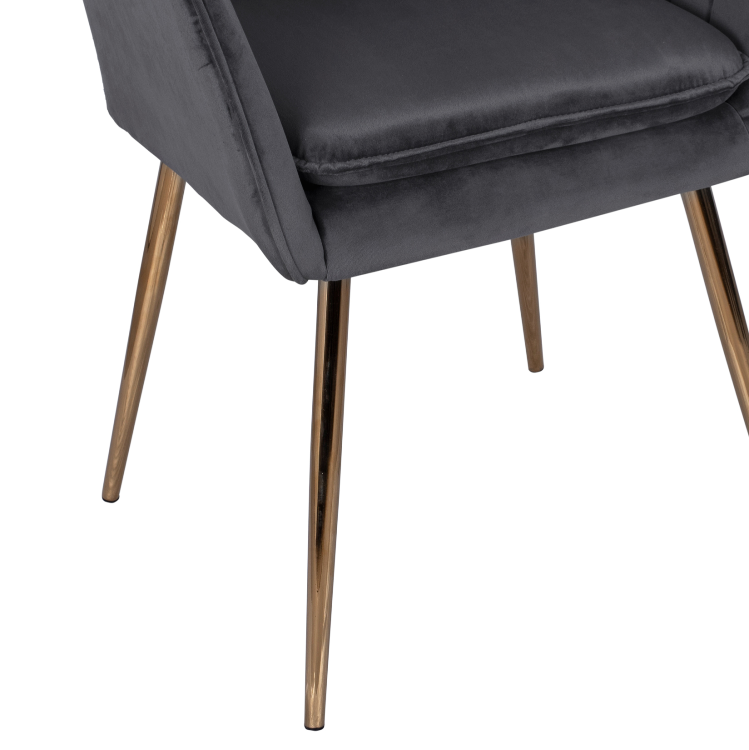 ΠΟΛΥΘΡΟΝΑΚΙ SAWYER ΒΕΛΟΥΔΟ ΓΚΡΙ ΜΕ ΧΡΥΣΑ ΠΟΔΙΑ HM8523.01 55Χ60Χ83Υ εκ. - Image 8