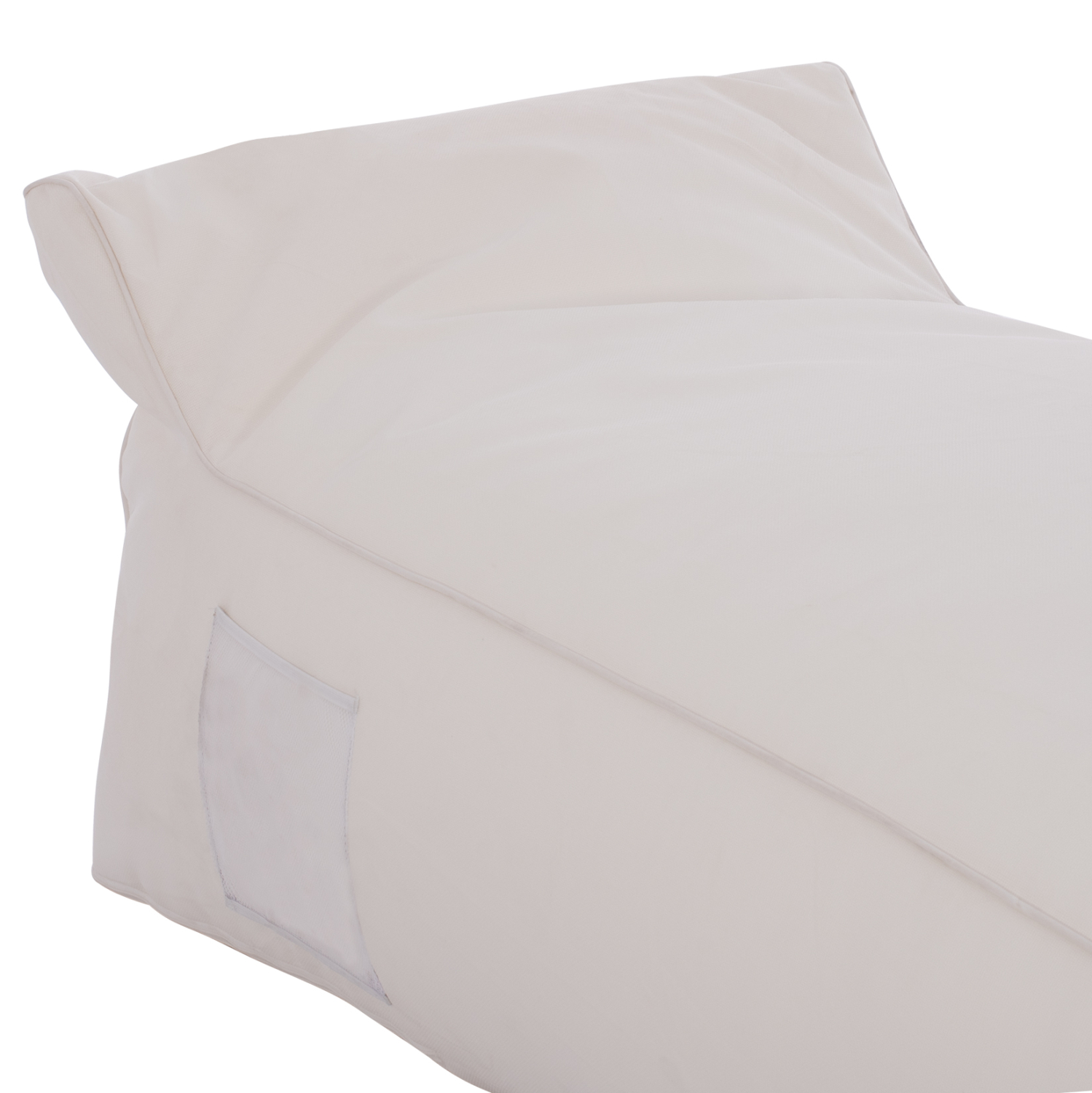 ΠΟΥΦ ΞΑΠΛΩΣΤΡΑ WADELIN HM5774.11 ΜΕ TEXTILINE ΛΕΥΚΟ 190x80x40-60Υ εκ. - Image 4