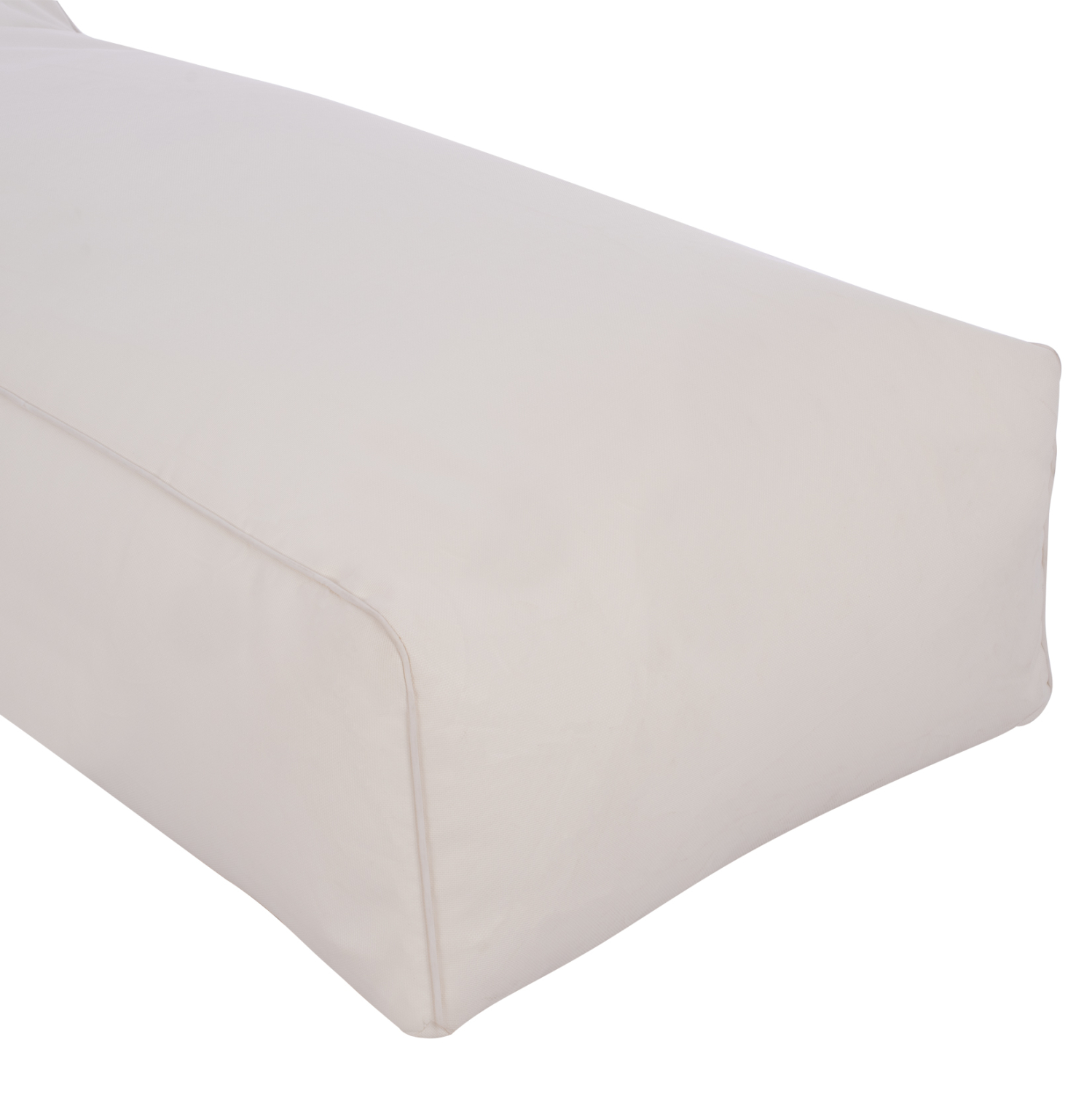 ΠΟΥΦ ΞΑΠΛΩΣΤΡΑ WADELIN HM5774.11 ΜΕ TEXTILINE ΛΕΥΚΟ 190x80x40-60Υ εκ. - Image 5