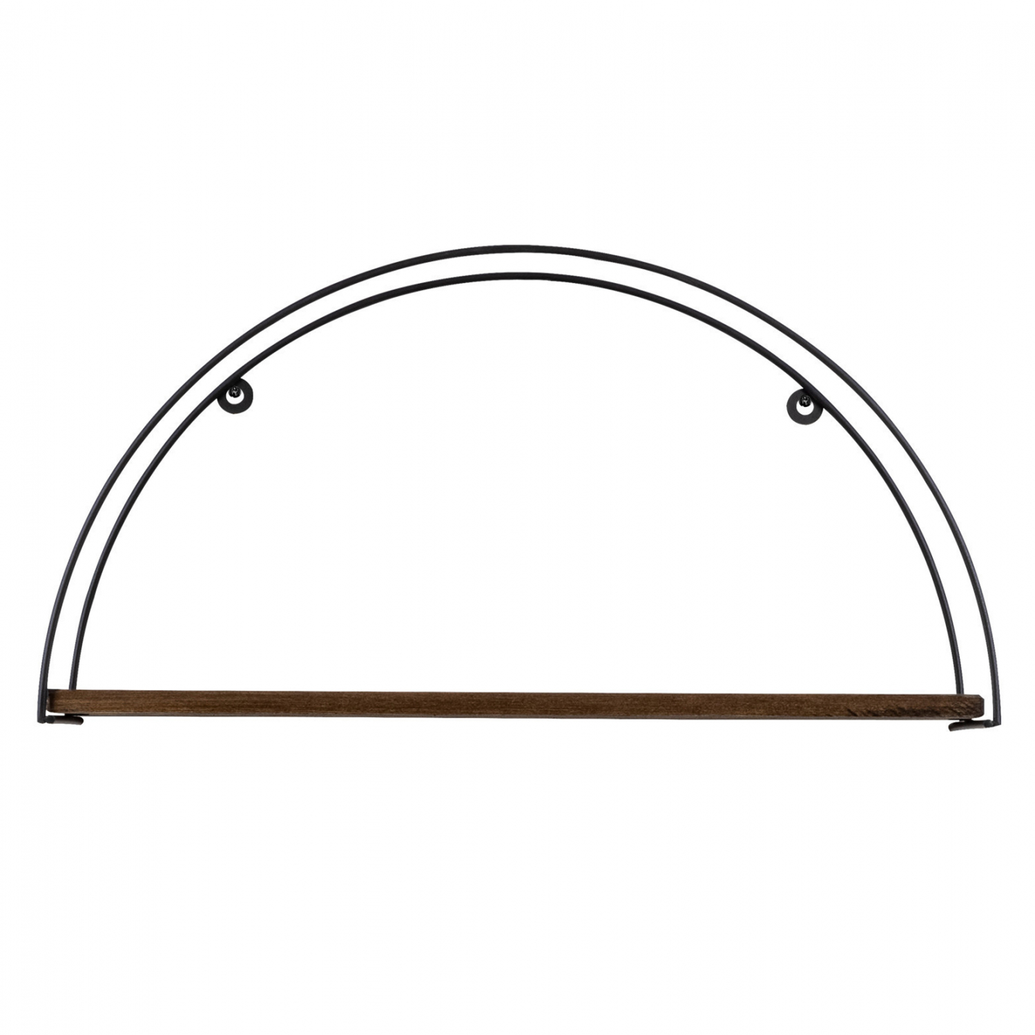 ΡΑΦΙ ΤΟΙΧΟΥ ΑΠΟ ΞΥΛΟ ΕΛΑΤΟΥ ΚΑΙ ΜΑΥΡΟ ΜΕΤΑΛΛΟ HM9112.01 60x15x30Υ εκ. - Image 4