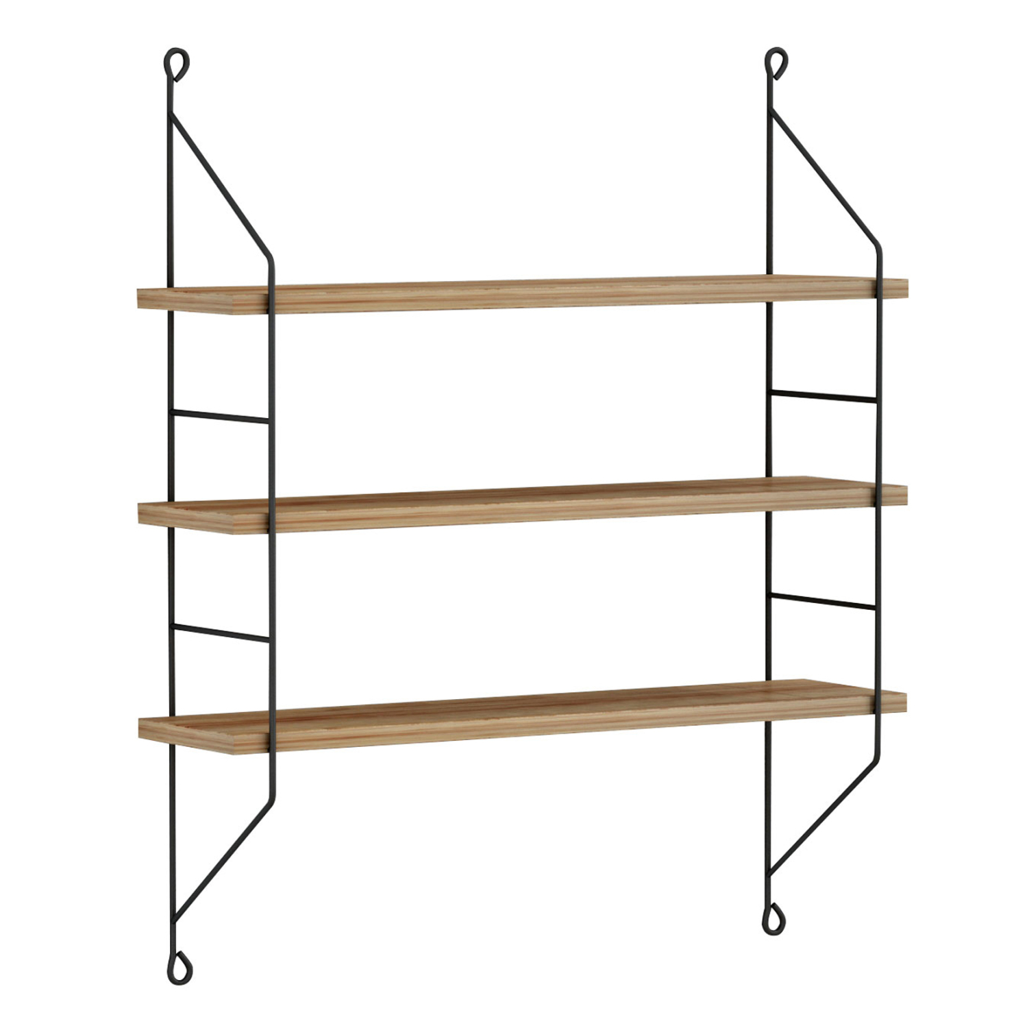 ΡΑΦΙΕΡΑ ΤΟΙΧΟΥ ACHALA ΜΕΛΑΜΙΝΗΣ HM9185.11 ΦΥΣΙΚΟ ΟΑΚ 60x15x68Yεκ. - Image 3