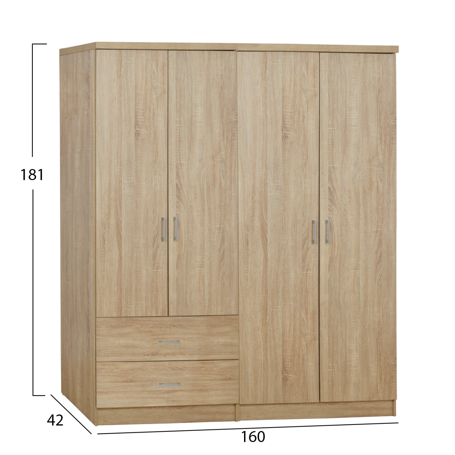 ΣΕΤ 2 ΤΜΧ ΝΤΟΥΛΑΠΑ 4ΦΥΛΛΗ SONAMA 160X42X181 HM11351.02 - Image 2