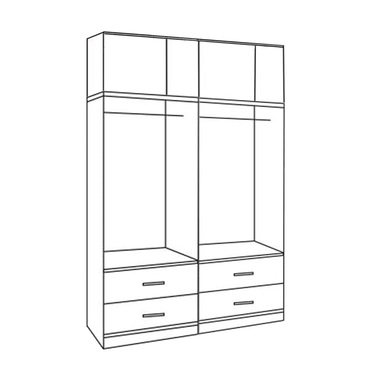 ΣΕΤ 4 ΤΜΧ ΝΤΟΥΠΑΛΑ 4ΦΥΛΛΗ ΜΕ ΠΑΤΑΡΙ ΚΑΙ 4 ΣΥΡΤΑΡΙΑ SONAMA 160X42X241 HM11352.02 - Image 3