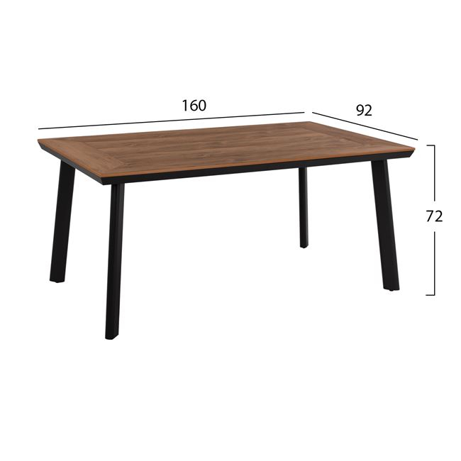 ΣΕΤ 5ΤΜΧ ΤΡΑΠΕΖΙ ΑΛΟΥΜΙΝΙΟΥ & ΠΟΛΥΘΡΟΝΕΣ ΑΛΟΥΜΙΝΙΟΥ ΑΝΘΡΑΚΙ HM10598.02 - Image 2