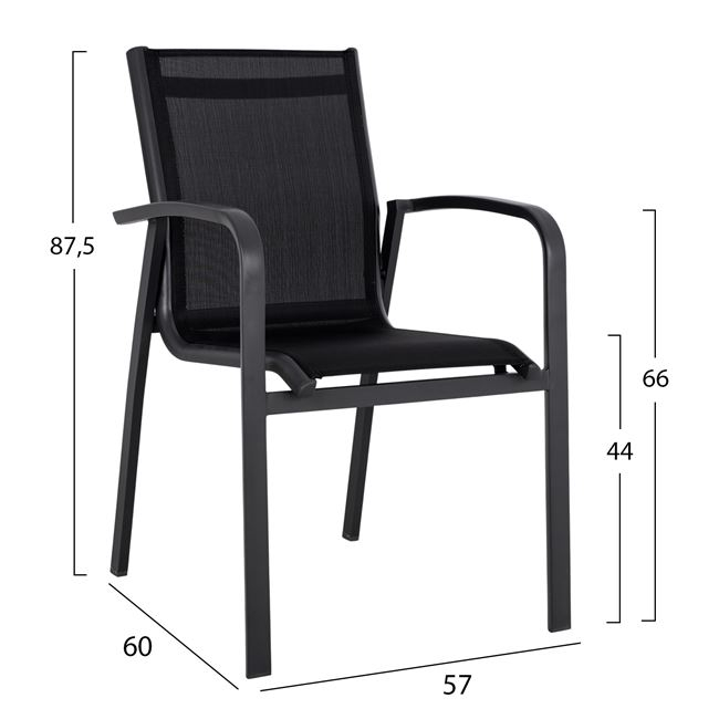 ΣΕΤ 5ΤΜΧ ΤΡΑΠΕΖΙ ΑΛΟΥΜΙΝΙΟΥ & ΠΟΛΥΘΡΟΝΕΣ ΑΛΟΥΜΙΝΙΟΥ ΑΝΘΡΑΚΙ HM10592.02 - Image 3