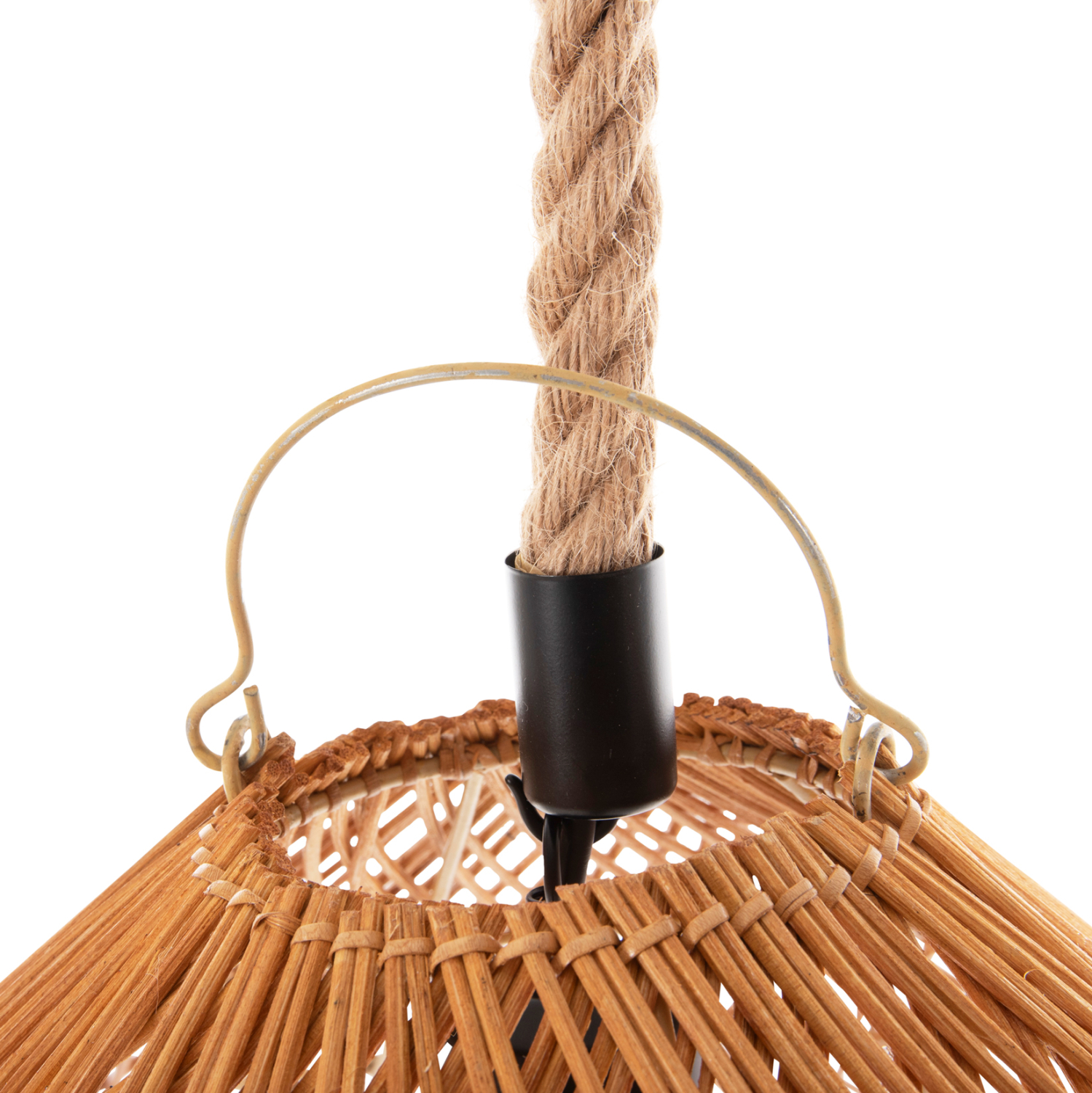 ΣΕΤ ΦΩΤΙΣΤΙΚΟ ΟΡΟΦΗΣ ΚΡΕΜΑΣΤΟ HM11926 ΣΧΟΙΝΙ- ΦΥΣΙΚΟ RATTAN-ΜΠΕΖ ΑΜΜΟΥ Φ97Χ146Υεκ. - Image 3