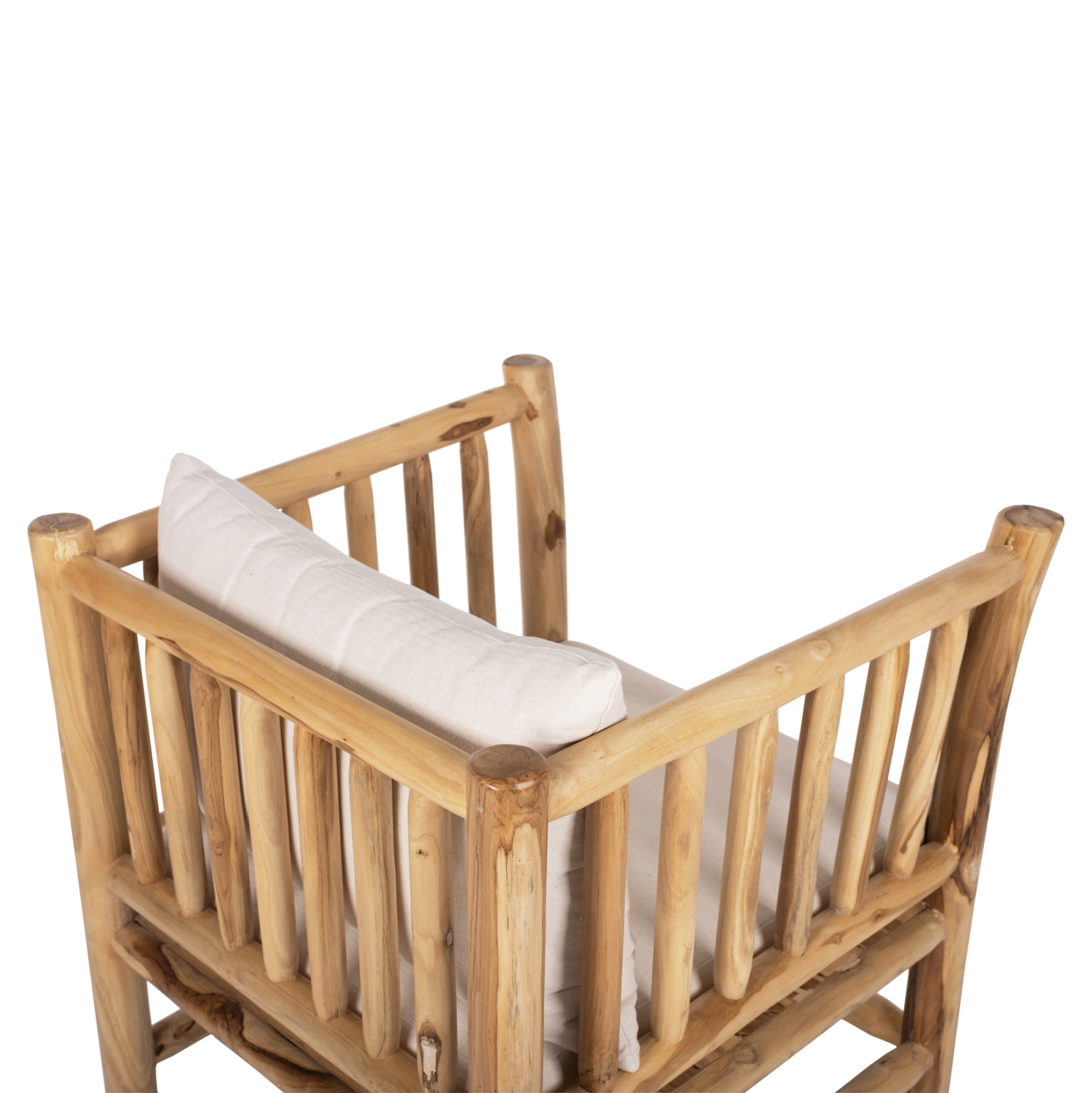 ΣΕΤ ΣΑΛΟΝΙ 4ΤΜΧ EDDARD HM9340 ΑΠΟ ΜΑΣΙΦ ΞΥΛΟ TEAK ΦΥΣΙΚΟ - ΛΕΥΚΟ - Image 8