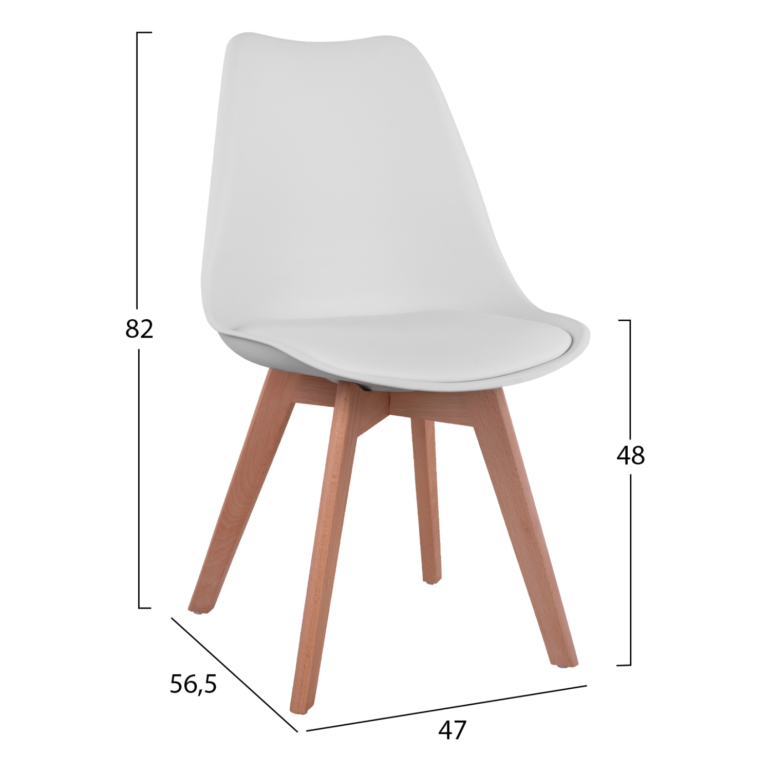 ΣΕΤ ΤΡΑΠΕΖΑΡΙΑΣ 5ΤΜΧ ΤΡΑΠΕΖΙ Φ90X74 & 4 ΚΑΡΕΚΛΕΣ VEGAS ΛΕΥΚΕΣ HM11693.01 - Image 3