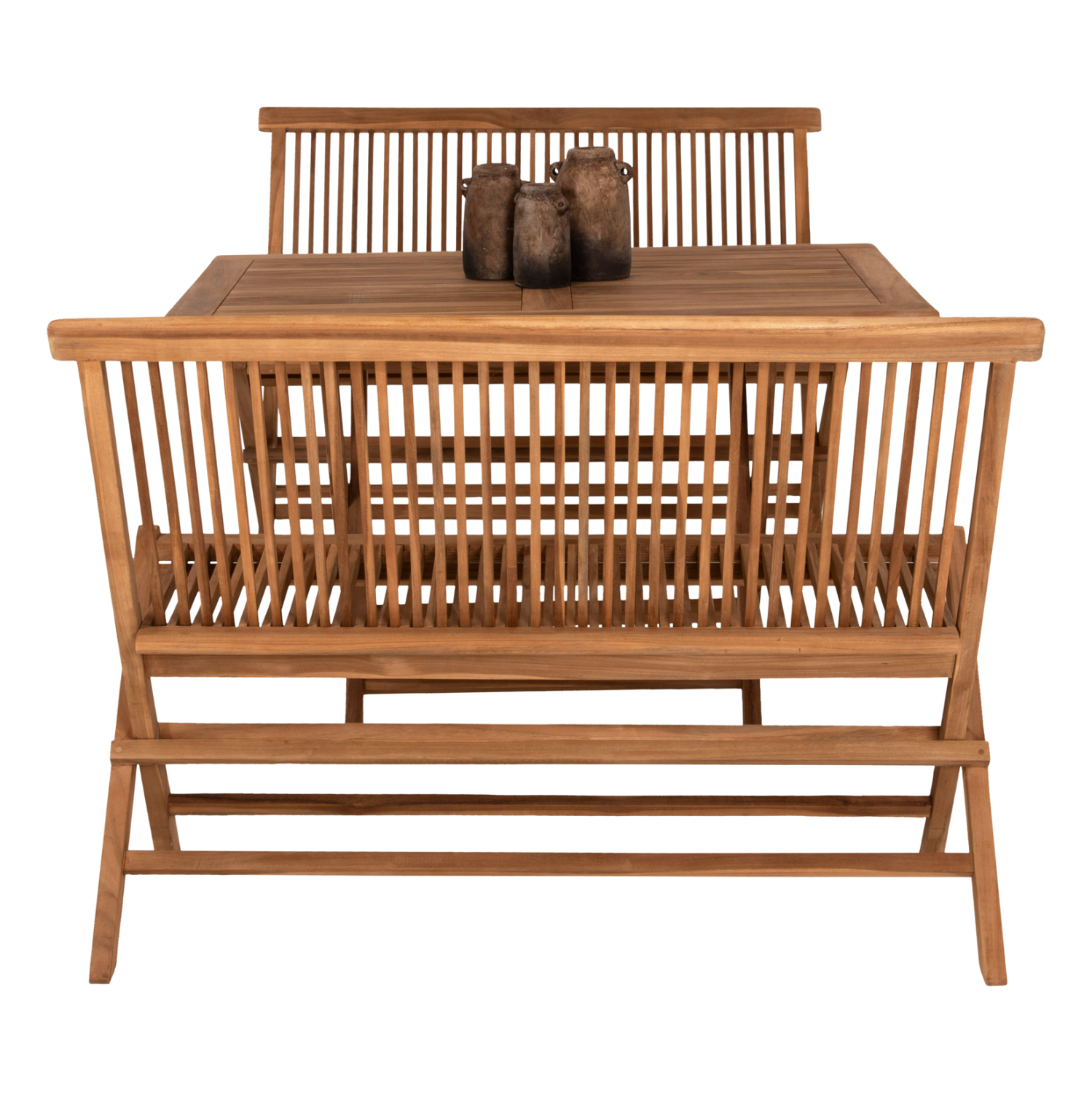 ΣΕΤ ΤΡΑΠΕΖΑΡΙΑΣ ΕΞΩΤ. ΧΩΡΟΥ 3ΤΜΧ KENDALL HM11952 ΜΑΣΙΦ ΞΥΛΟ TEAK ΦΥΣΙΚΟ - Image 5