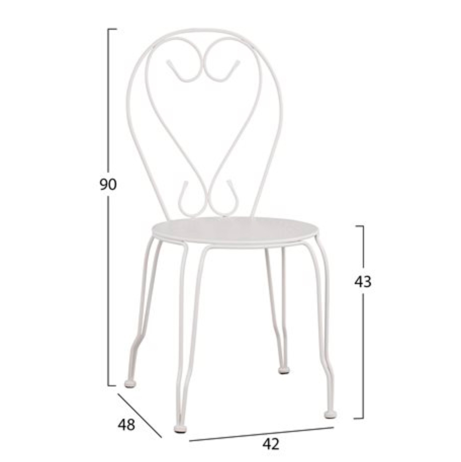 ΣΕΤ ΤΡΑΠΕΖΑΡΙΑΣ ΕΞΩΤΕΡΙΚΟΥ ΧΩΡΟΥ 3ΤΜΧ HM11875 ΜΕΤΑΛΛΙΚΟ ΛΕΥΚΟ - Image 2